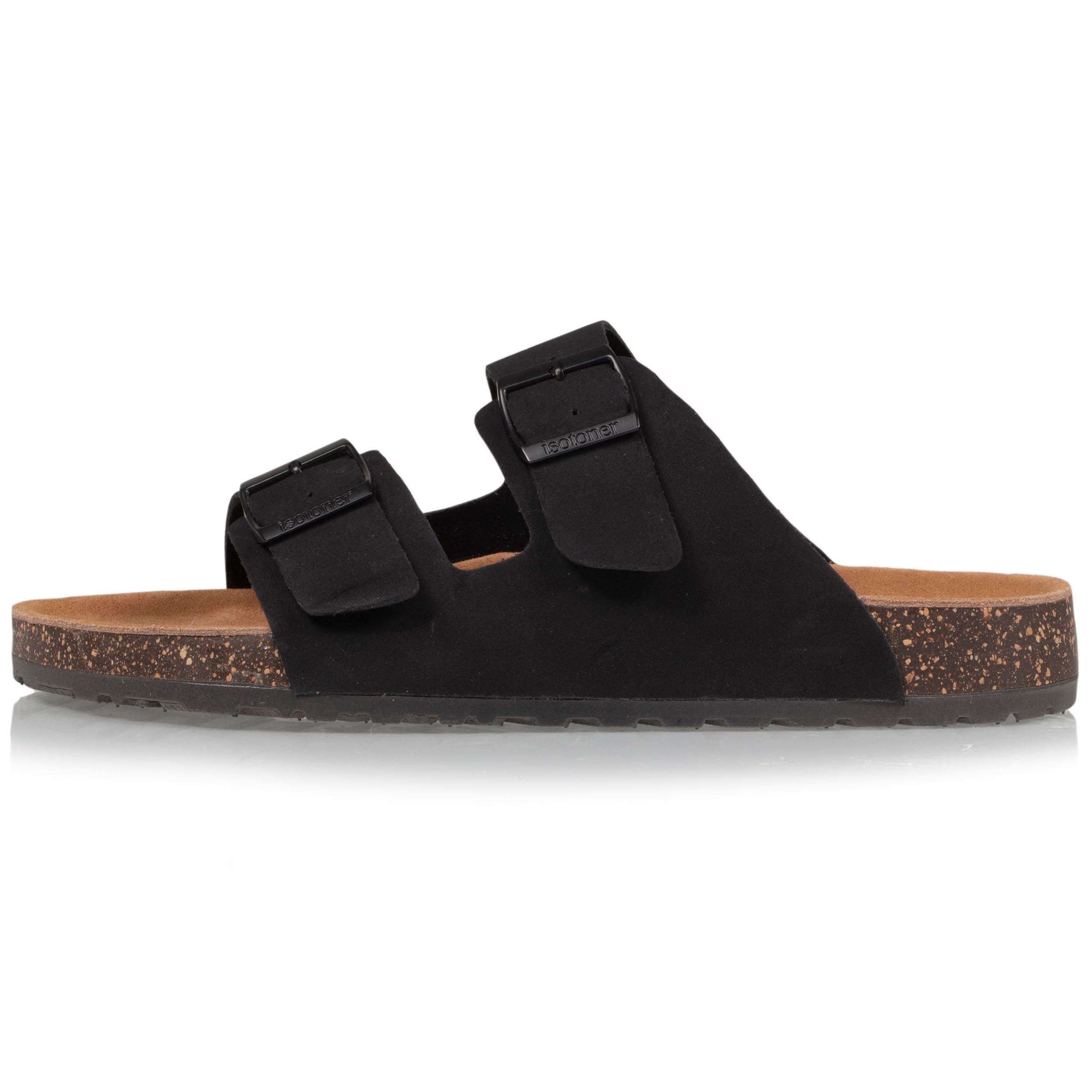 isotoner-mules-sandales-homme-double-bride-noir image 4