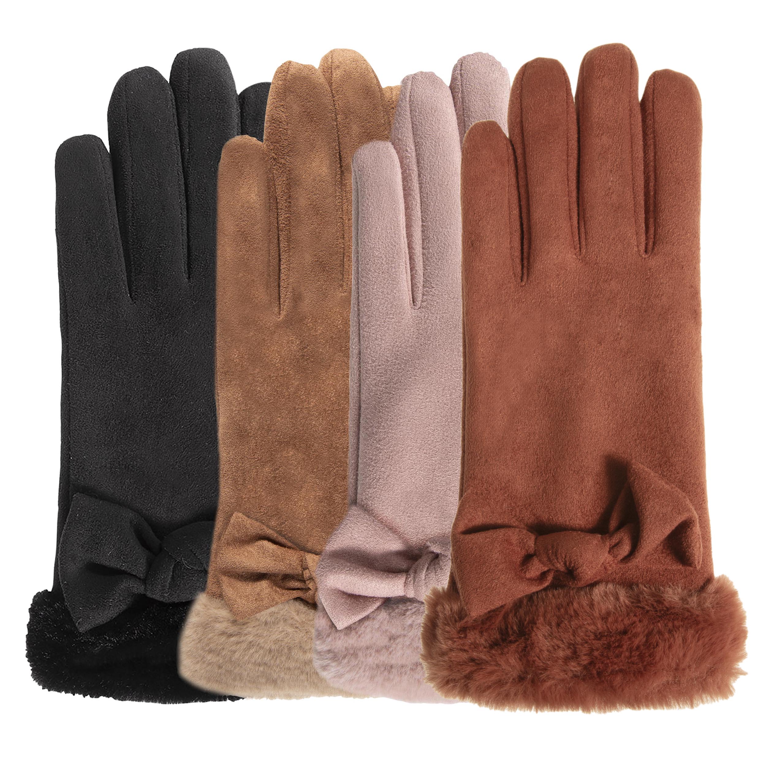 isotoner-gants-femme-ultra-chaud-tactiles-paprika image 2