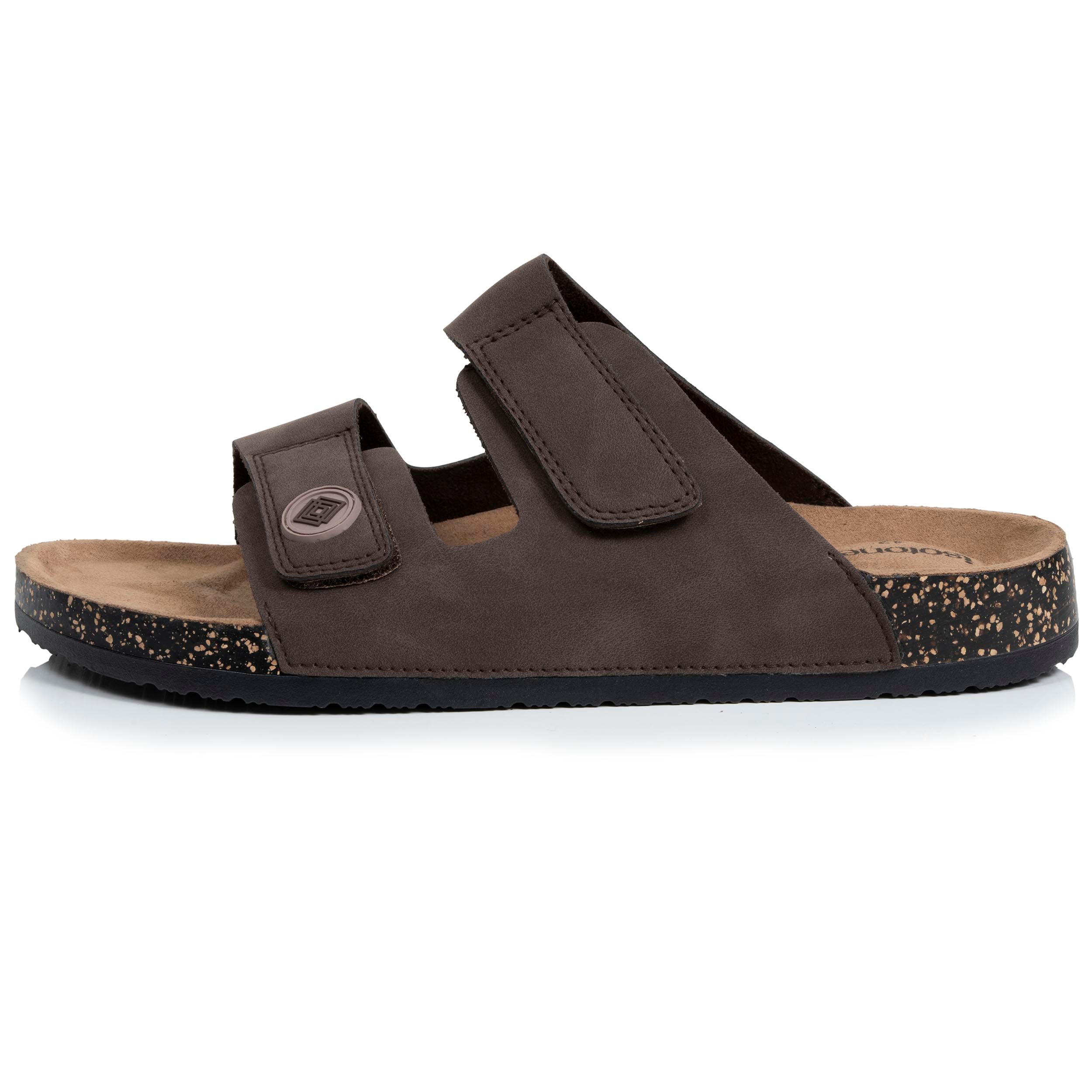 isotoner-mules-sandales-homme-double-bride-chocolat image 4