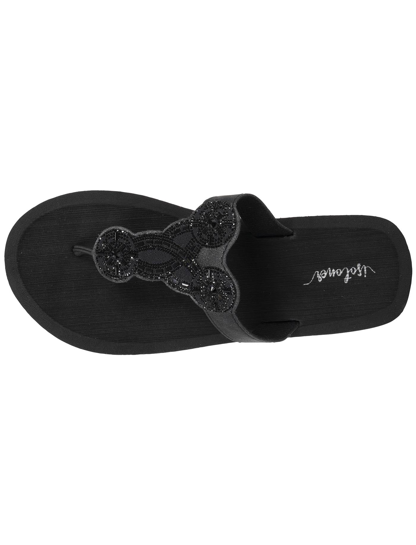 isotoner-tongs-femme-yoga-sophistiqu-e-noir image 7