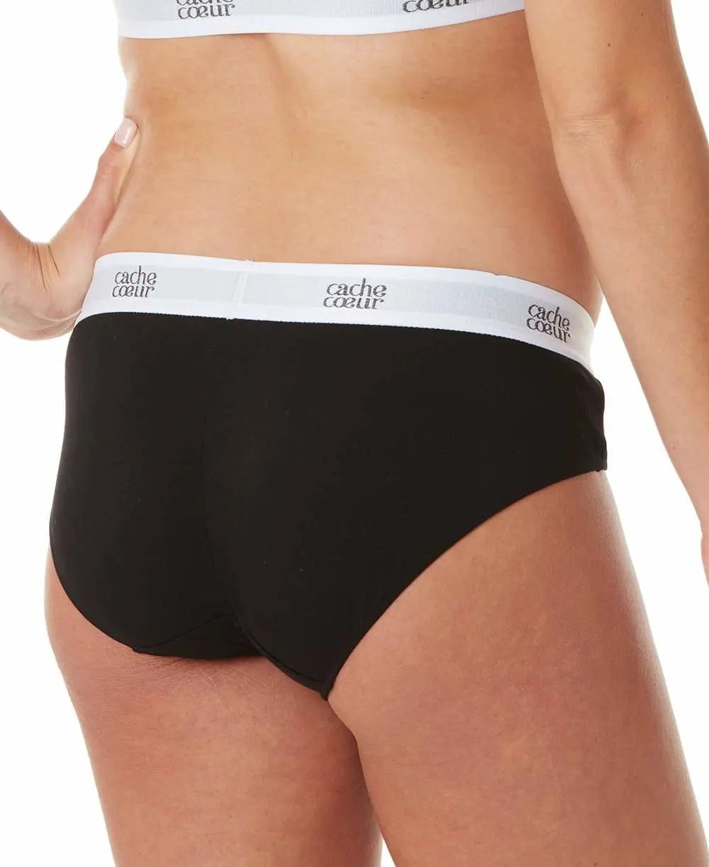 cache-c-ur-life-shorty-de-grossesse-sans-coutures-noir image 4
