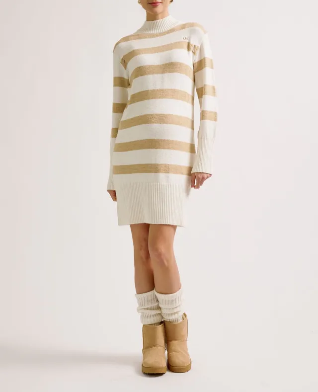 cache-c-ur-normandie-robe-pull-grossesse-et-allaitement-beige-ivoire image 1