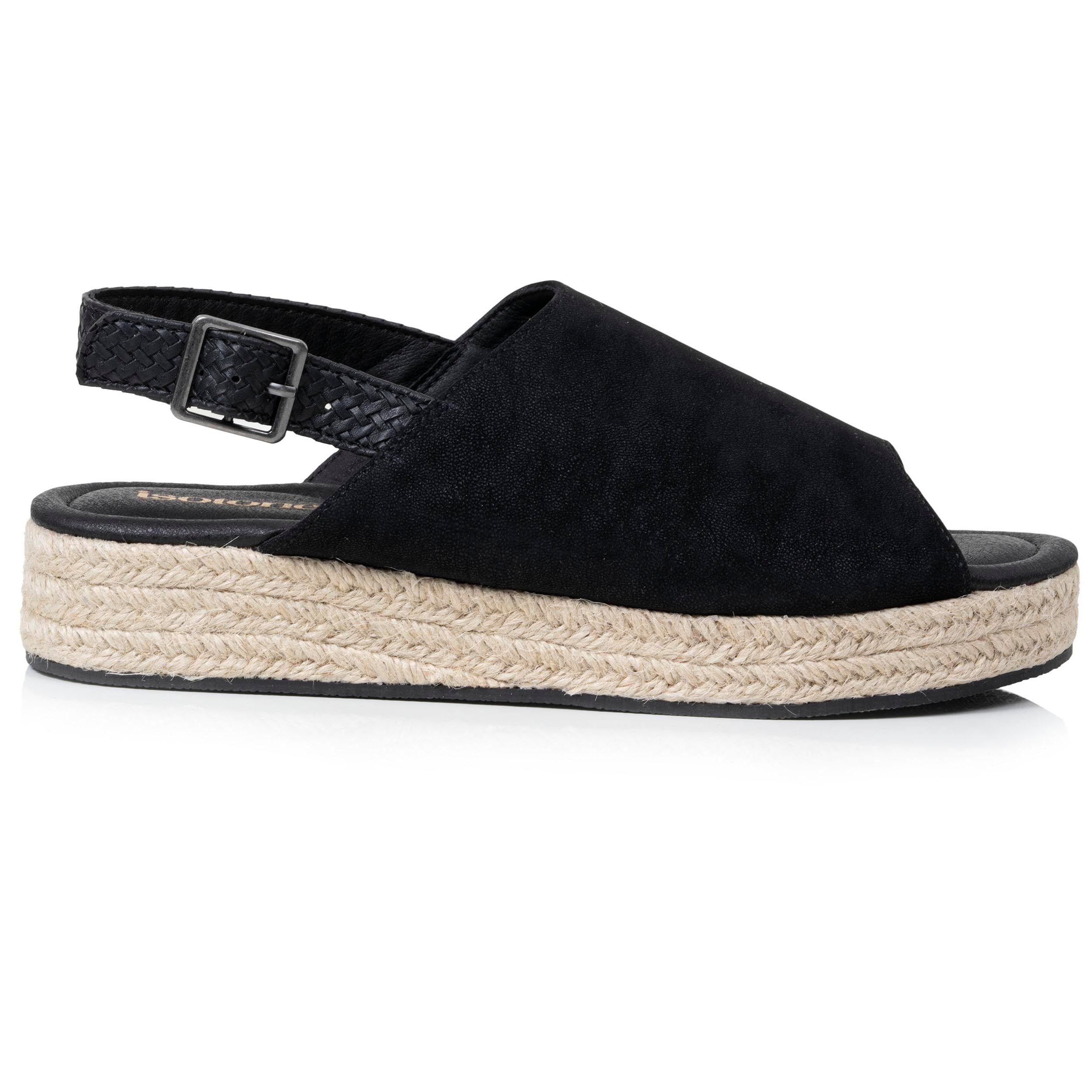 isotoner-sandales-femme-plateforme-corde-noir-talon-4-cm image 8