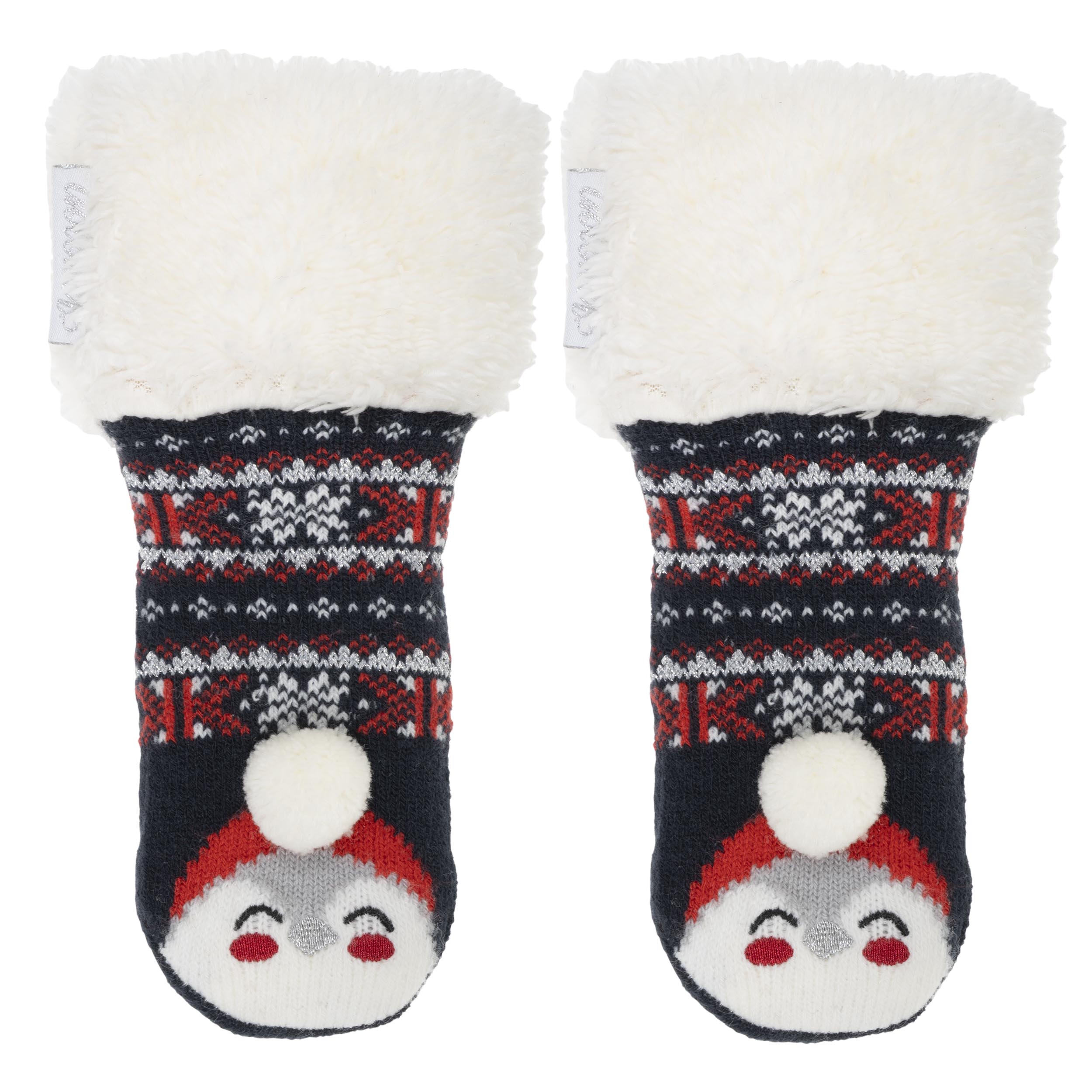isotoner-chaussettes-fourr-es-enfant-no-l-marine-1-8-ans image 1