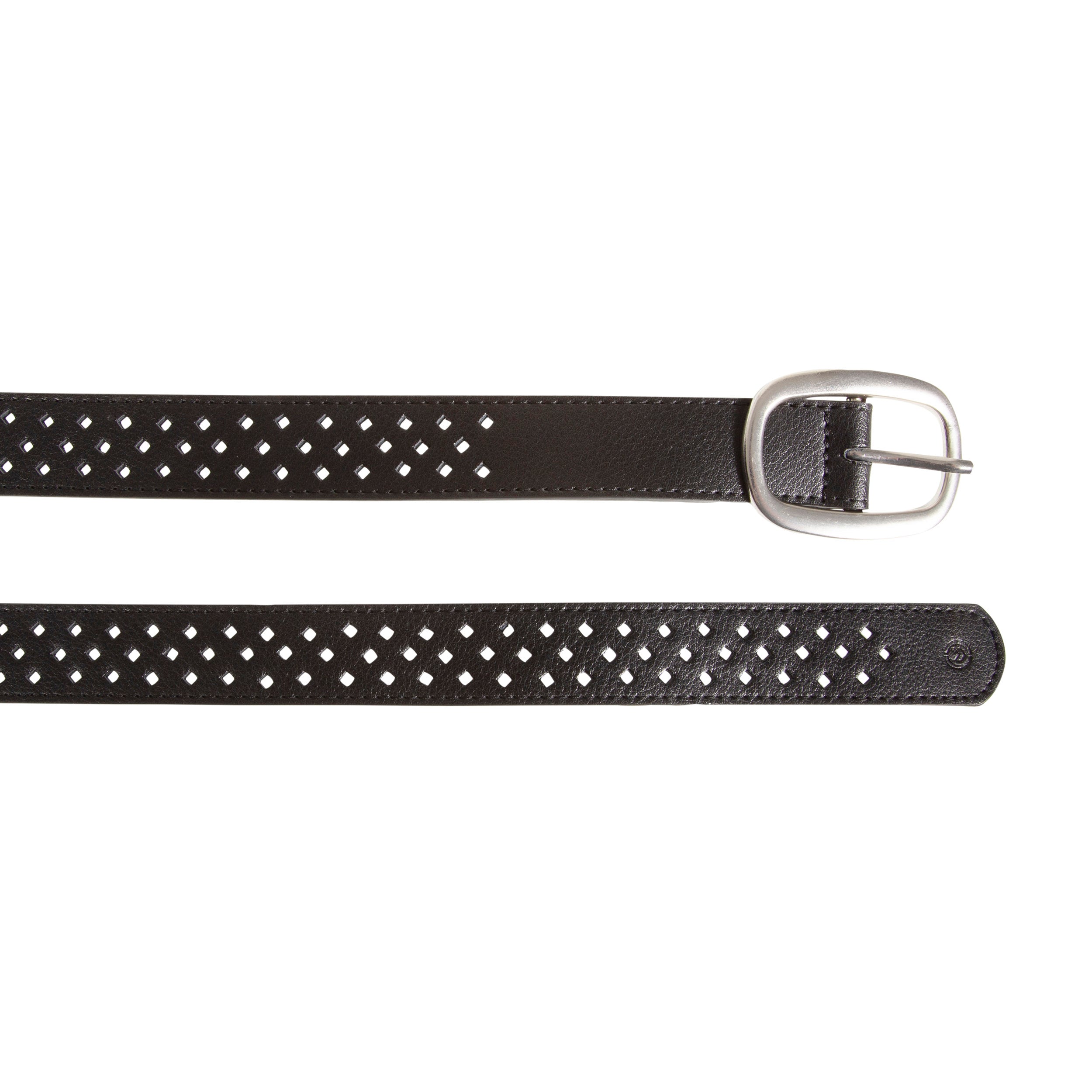 isotoner-ceinture-femme-ajour-e-noir-2-5-cm image 2