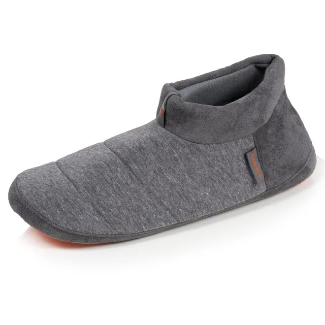 isotoner-chaussons-bottillons-homme-gris-chin image 1