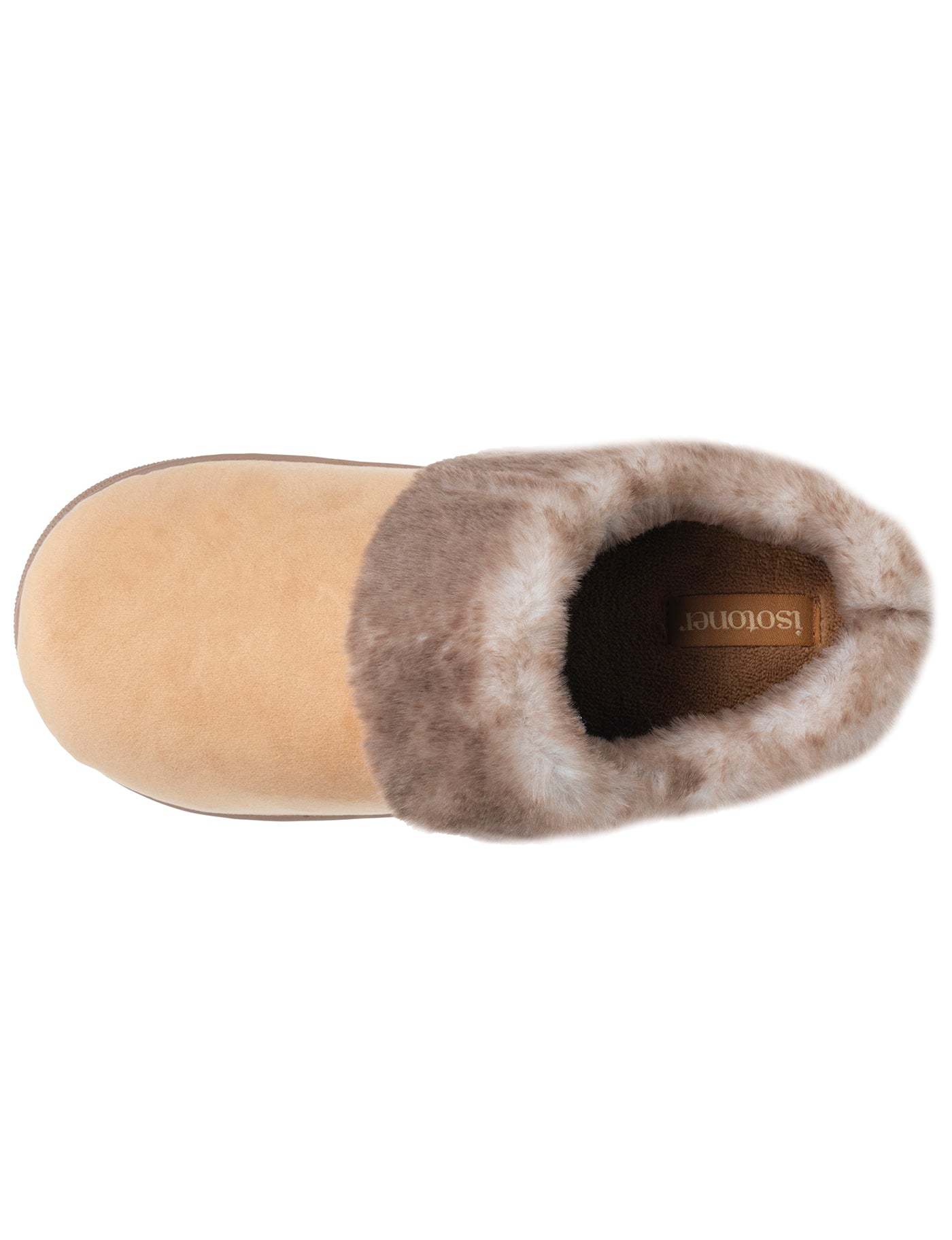 isotoner-chaussons-mules-femme-bloup-camel image 7