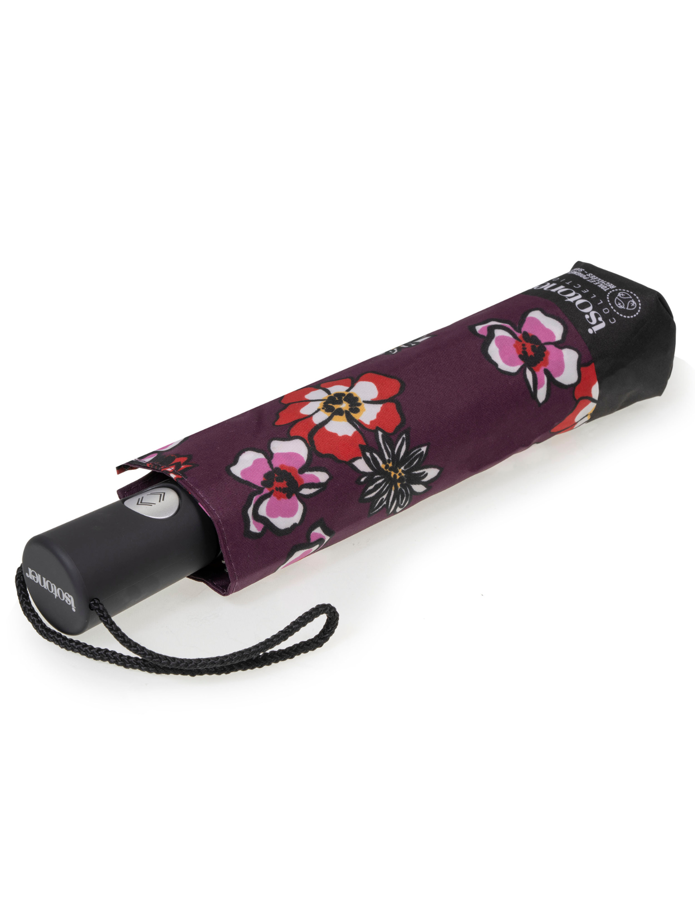 isotoner-parapluie-auto-fleurs-pens-es-7-baleines image 6