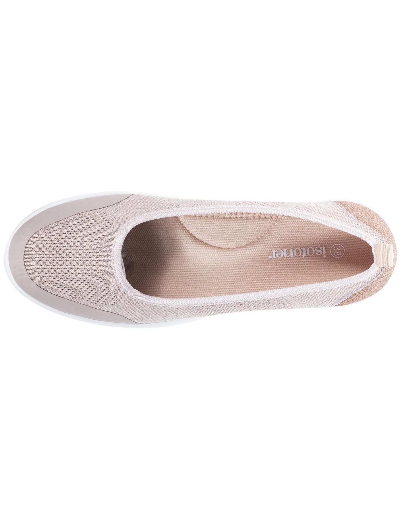 isotoner-ballerines-femme-slip-on-rose-poudr-everywear-m-moire-de-forme image 7