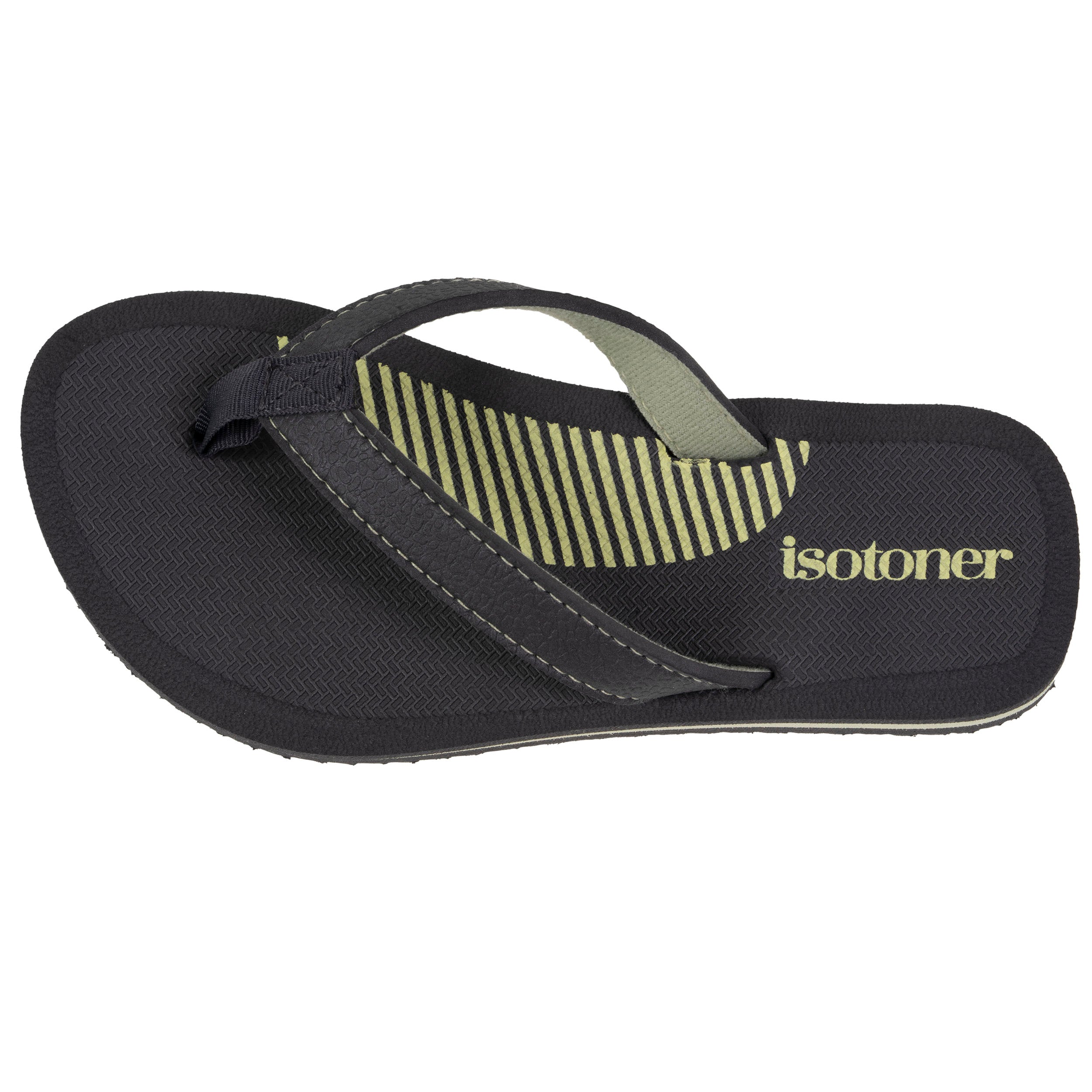isotoner-tongs-enfant-confort-gris-vert-gamme-yoga image 2