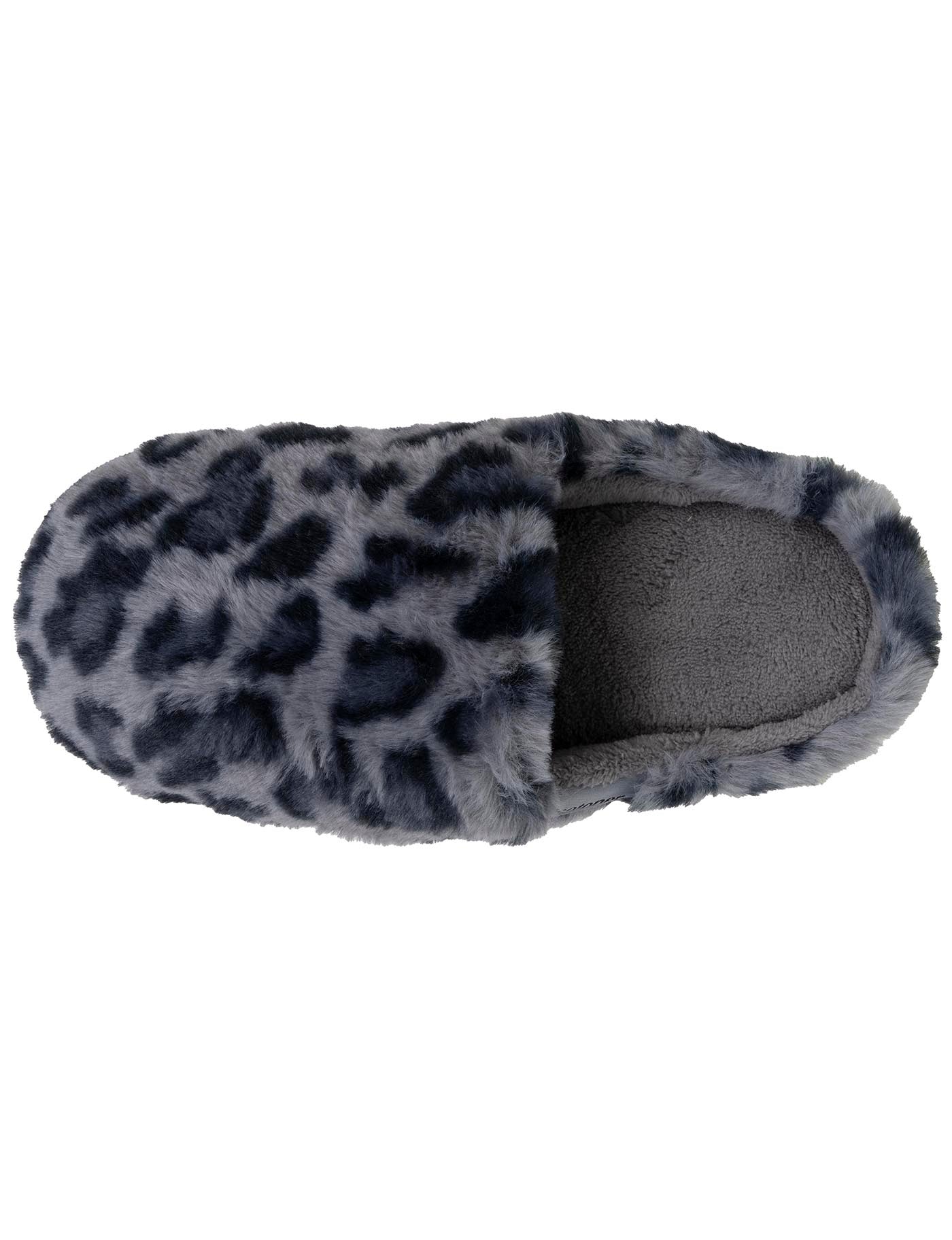 isotoner-chaussons-mules-femme-bloup-l-opard-gris image 7