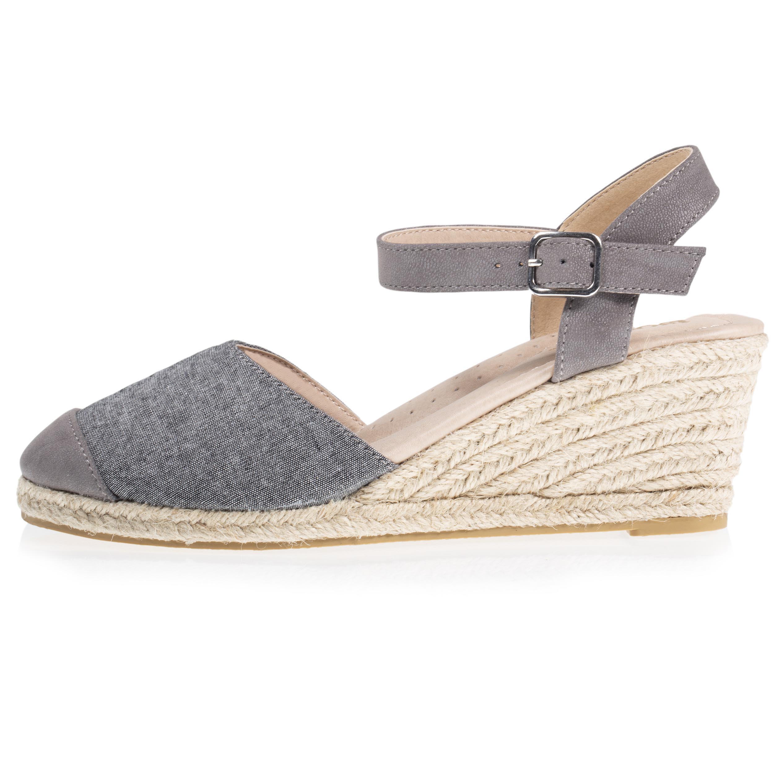isotoner-espadrilles-ferm-es-femme-talon-corde-grise-6-cm image 4