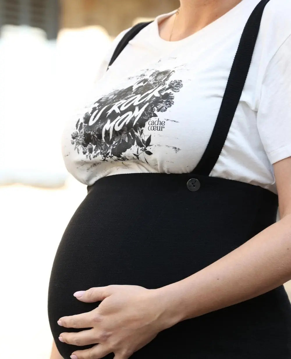 cache-c-ur-tina-t-shirt-de-grossesse-rock-u-rock-mom-noir image 5