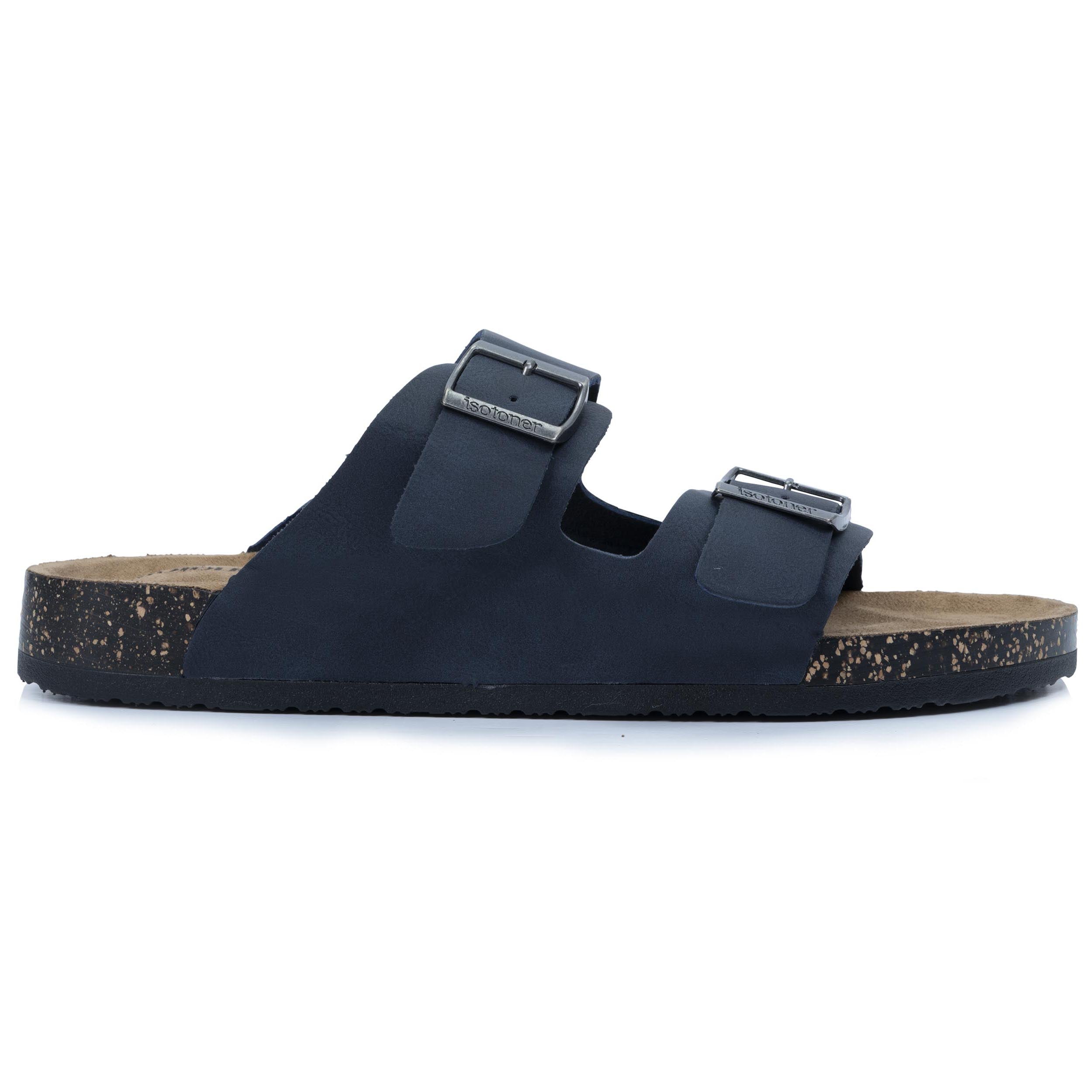 isotoner-mules-sandales-homme-double-bride-marine image 8