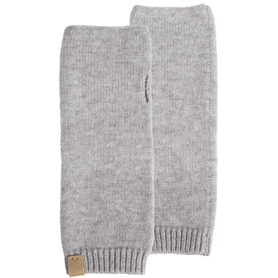 isotoner-mitaines-femme-maille-longues-gris image 1