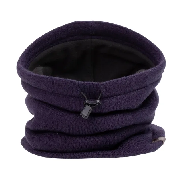 isotoner-tour-de-cou-homme-ajustable-marine-doubl-polaire image 1
