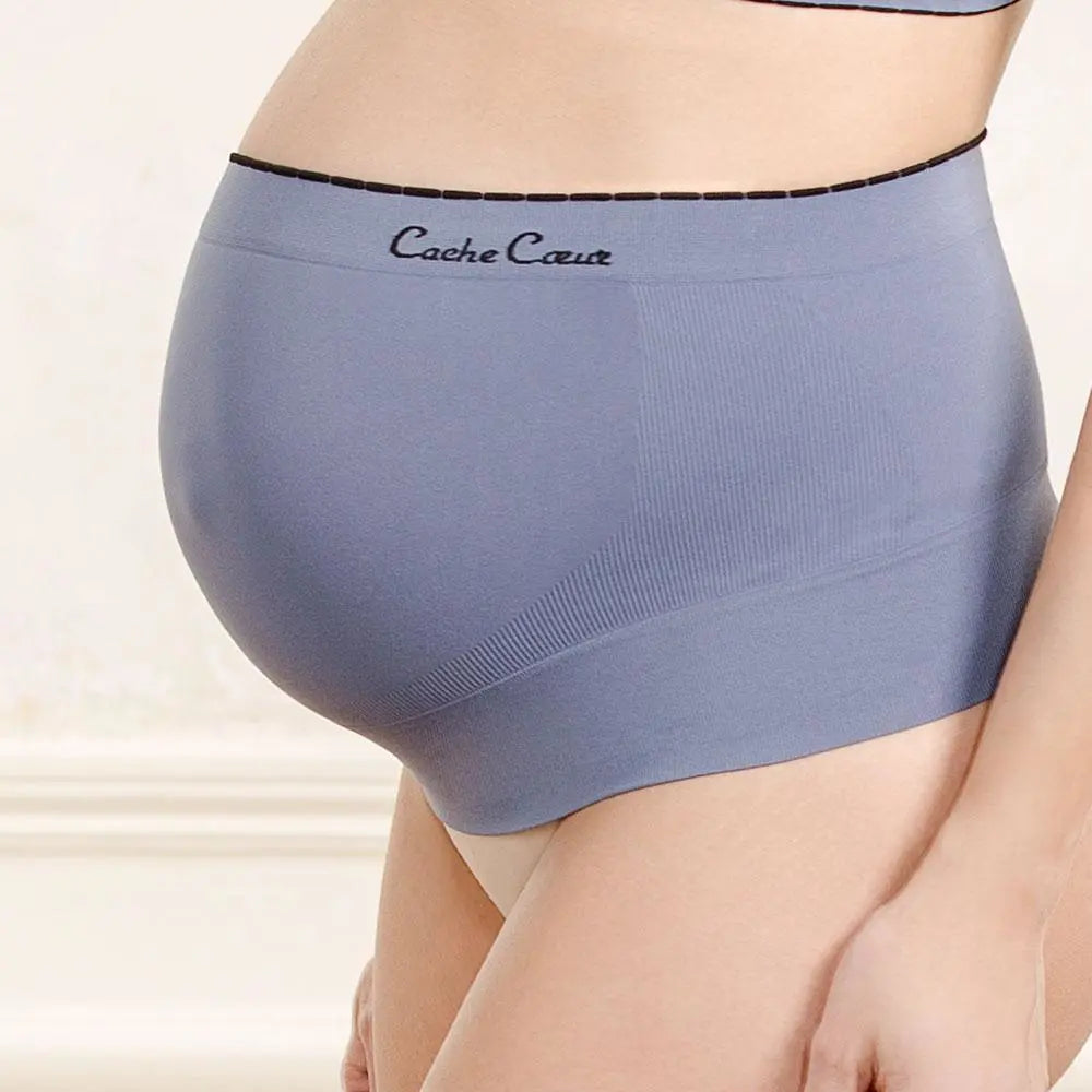 cache-c-ur-ceinture-de-maintien-de-grossesse-illusion-gris image 3