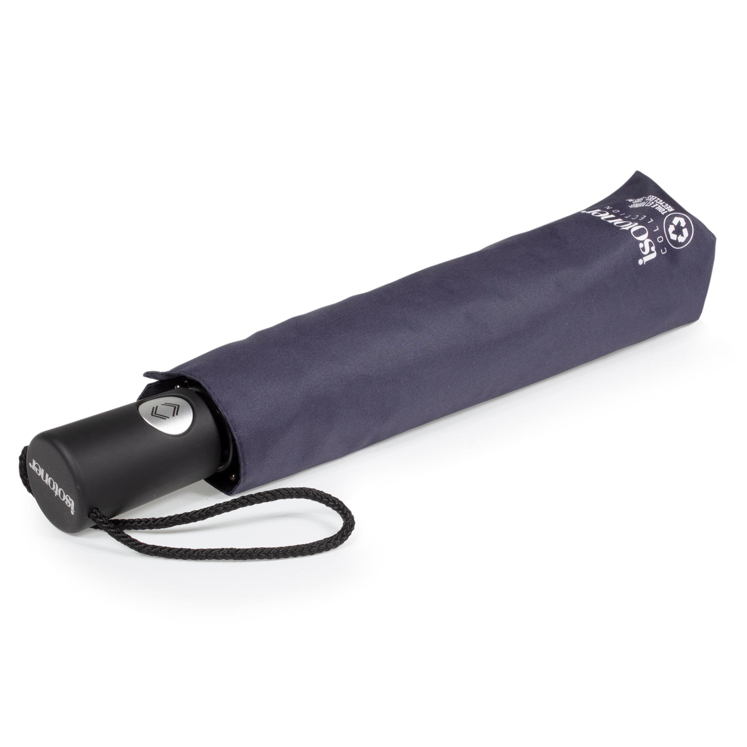 isotoner-parapluie-auto-marine-d-perlant-pliant image 1