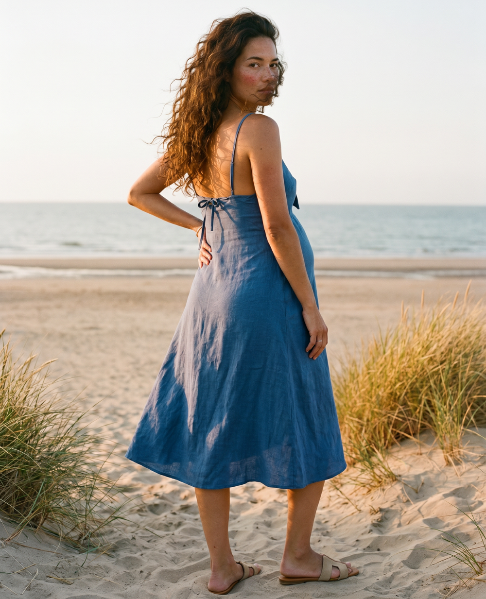 cache-c-ur-nolwenn-robe-d-allaitement-fluide-bleu image 2