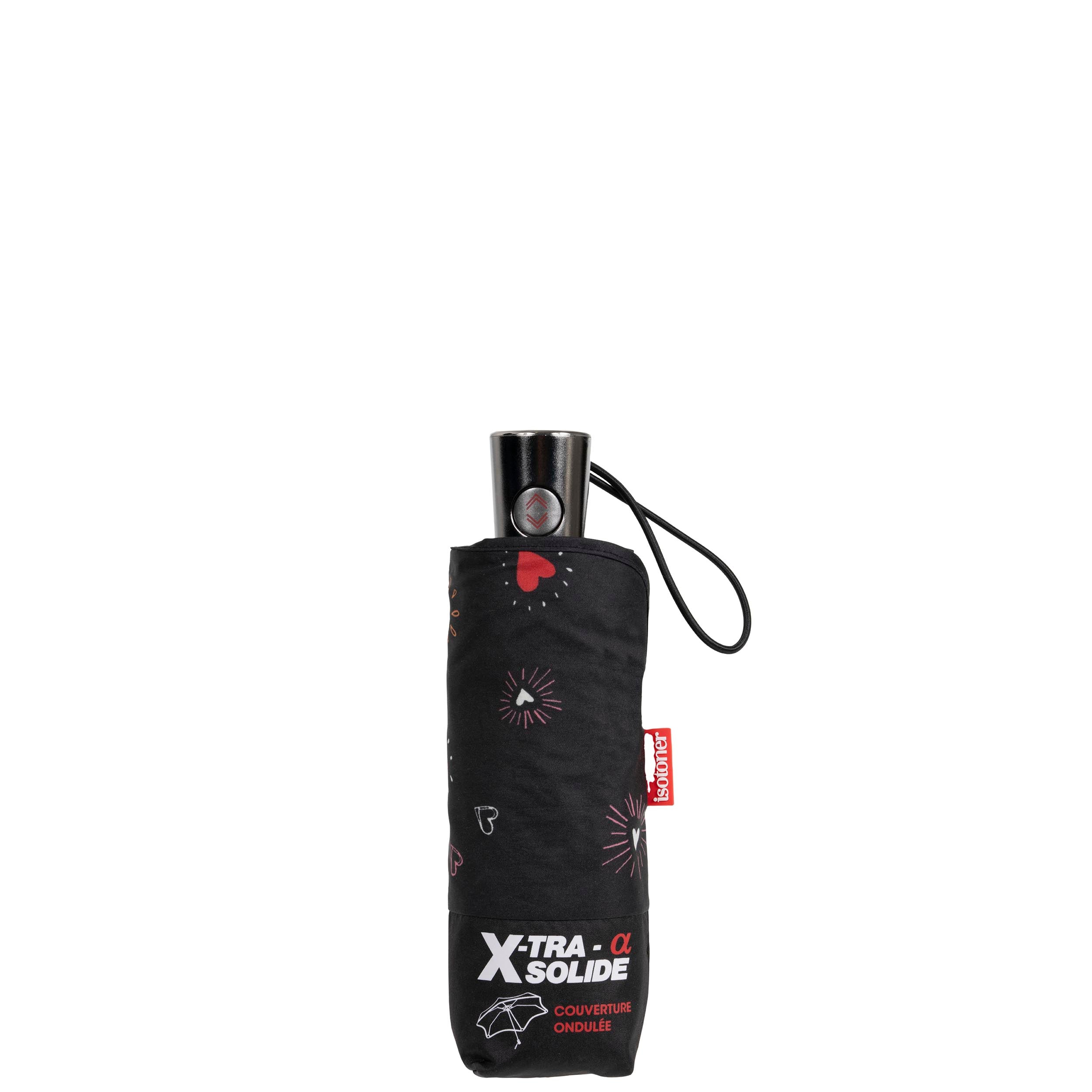 isotoner-parapluie-x-tra-solide-alpha-c-ur-rouge-23-cm image 5