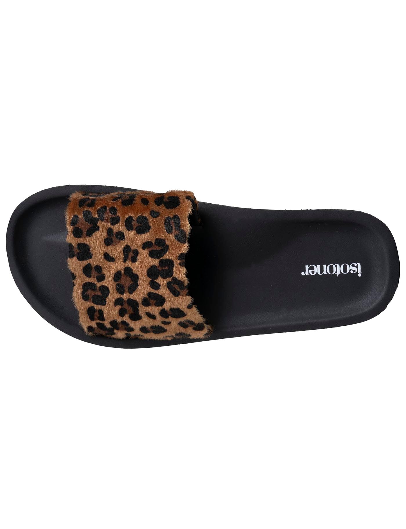 isotoner-mules-femme-moul-es-l-opard-noir image 7