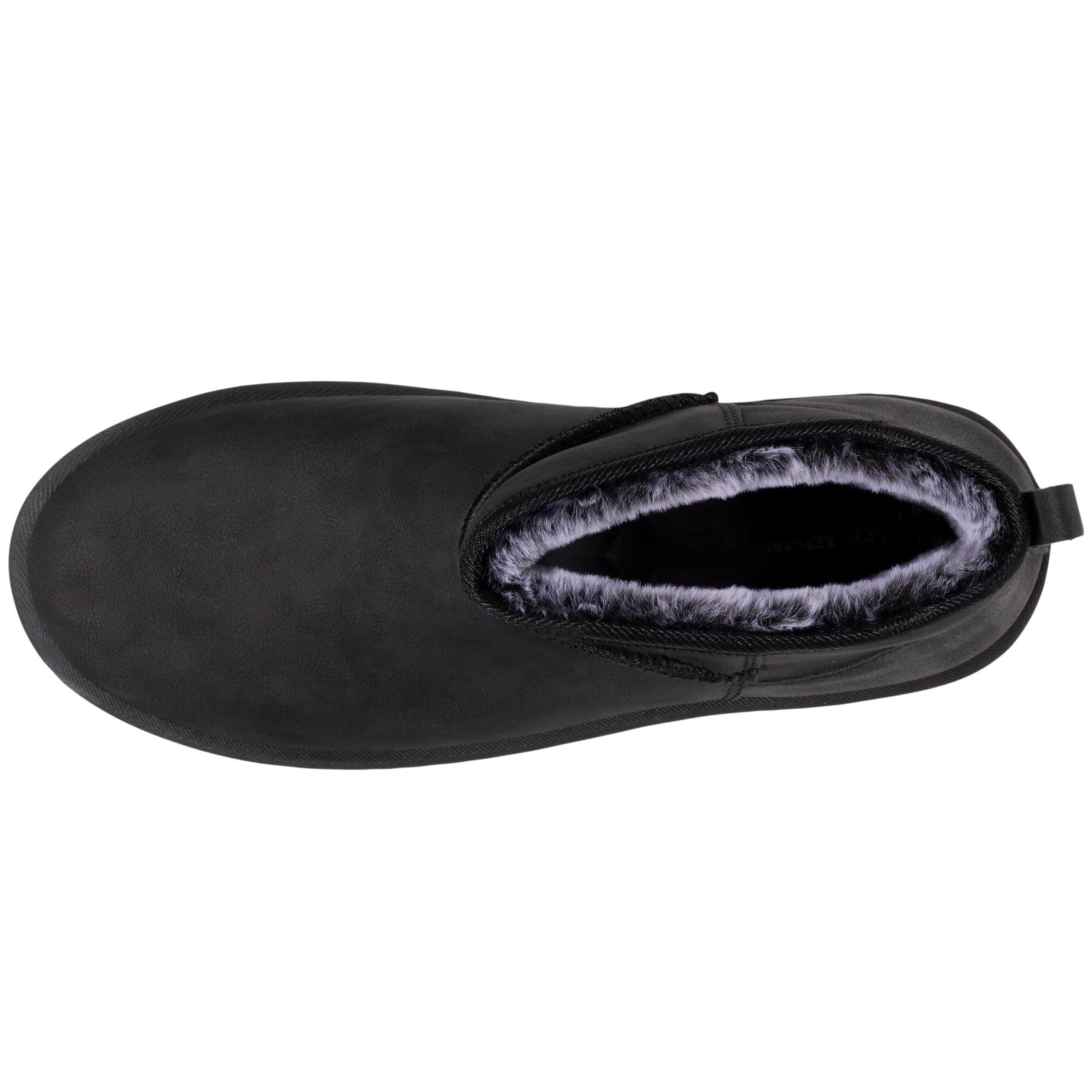 isotoner-bottines-basses-femme-fourr-e-noir image 2