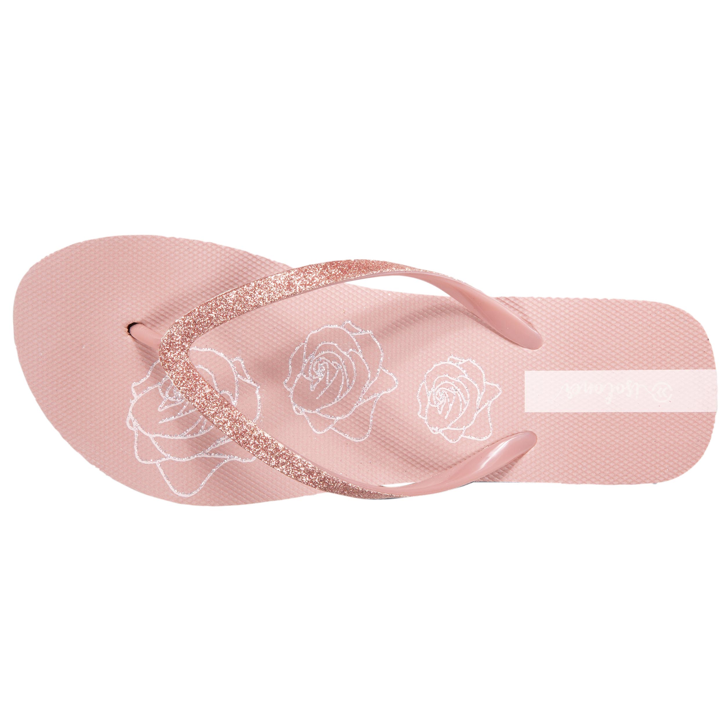 isotoner-tongs-femme-imprim-floral-talon-4cm-rose image 3