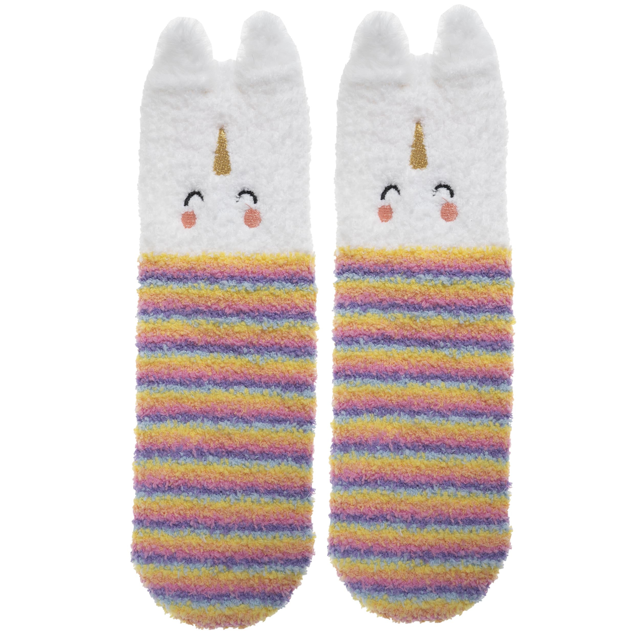 isotoner-chaussettes-antid-rapantes-fille-licorne-multico-5-8-ans image 1