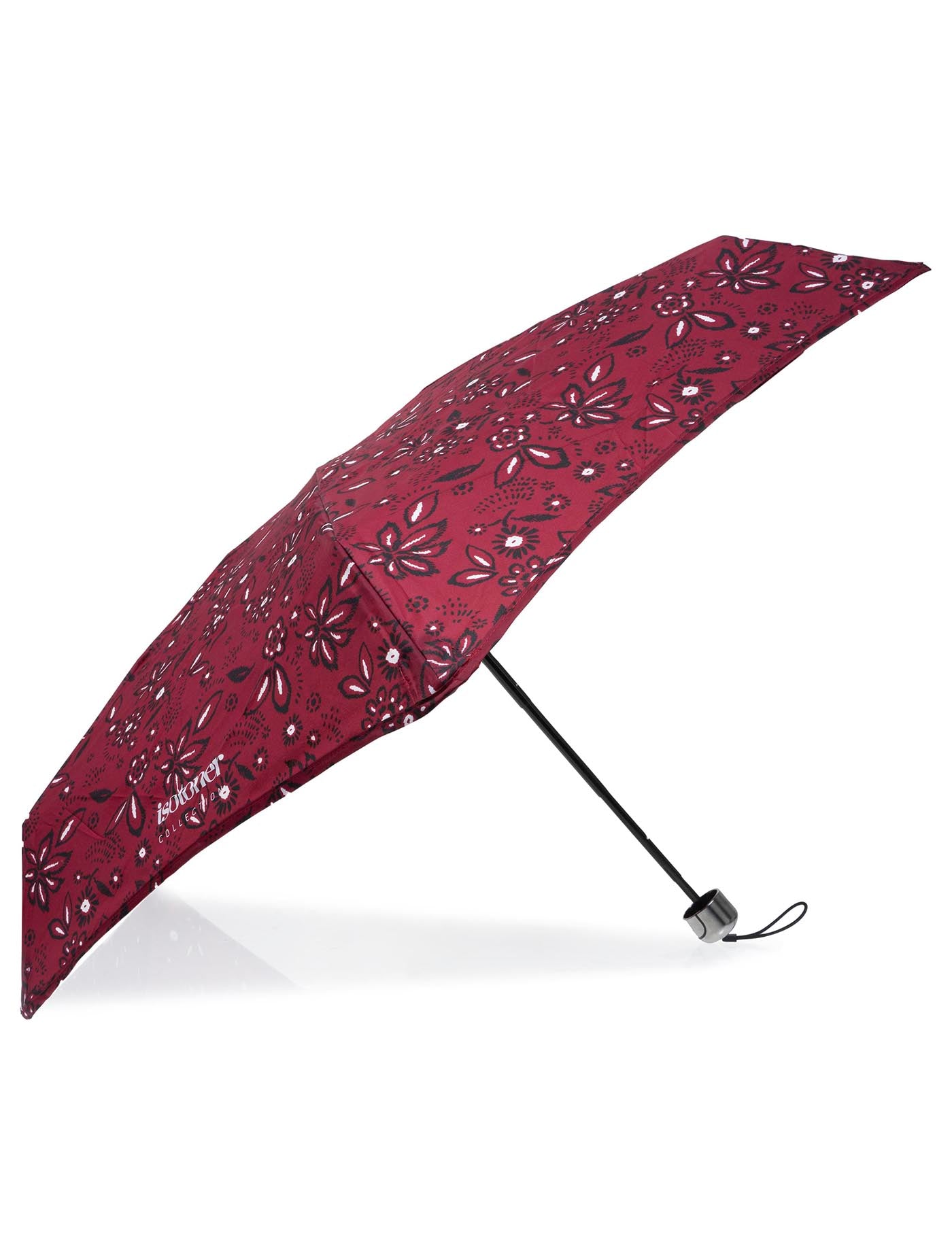 isotoner-parapluie-mini-x-tra-solide-bandana-bordeaux-17-5-cm image 7