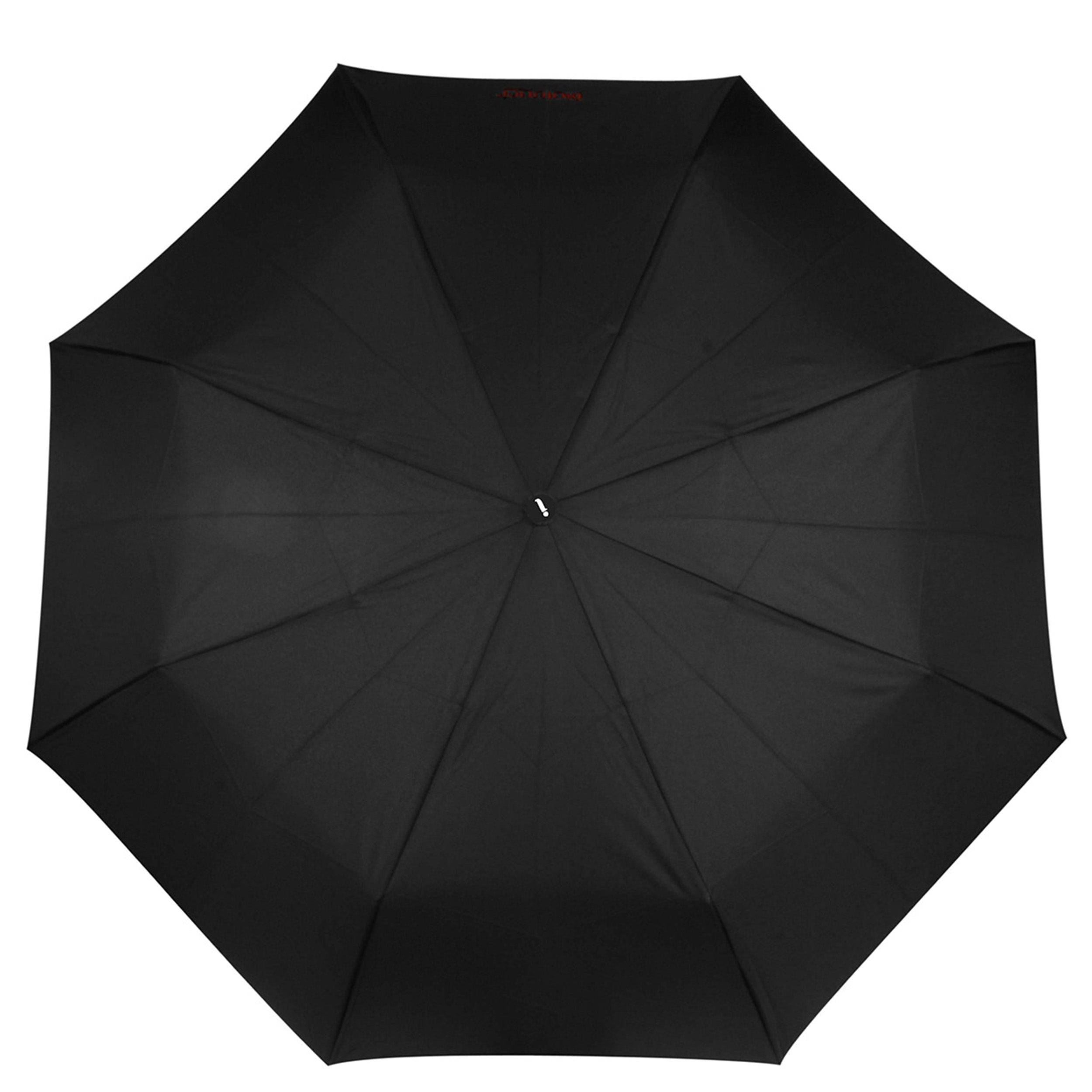 isotoner-parapluie-petit-prix-noir-manuel-8-baleines-recycl image 3
