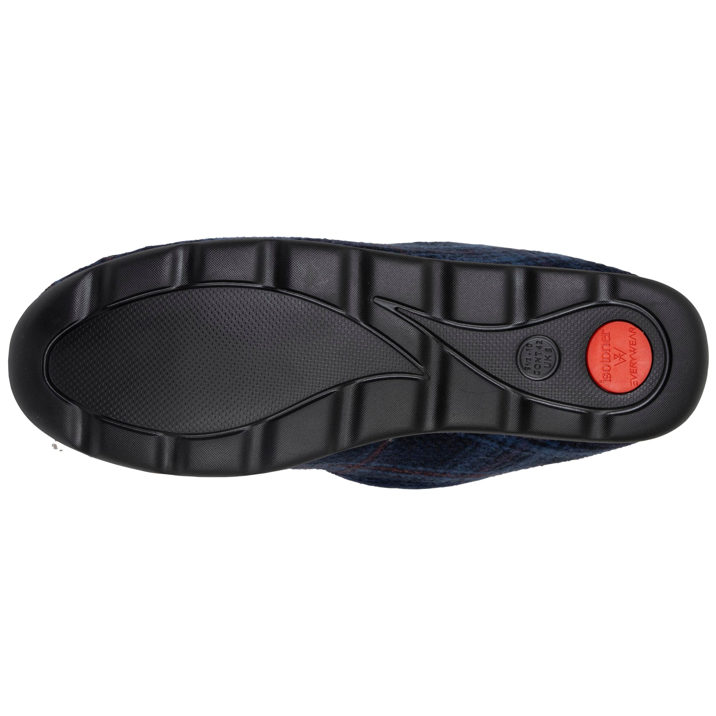 isotoner-chaussons-charentaises-homme-tartan-bleus image 5