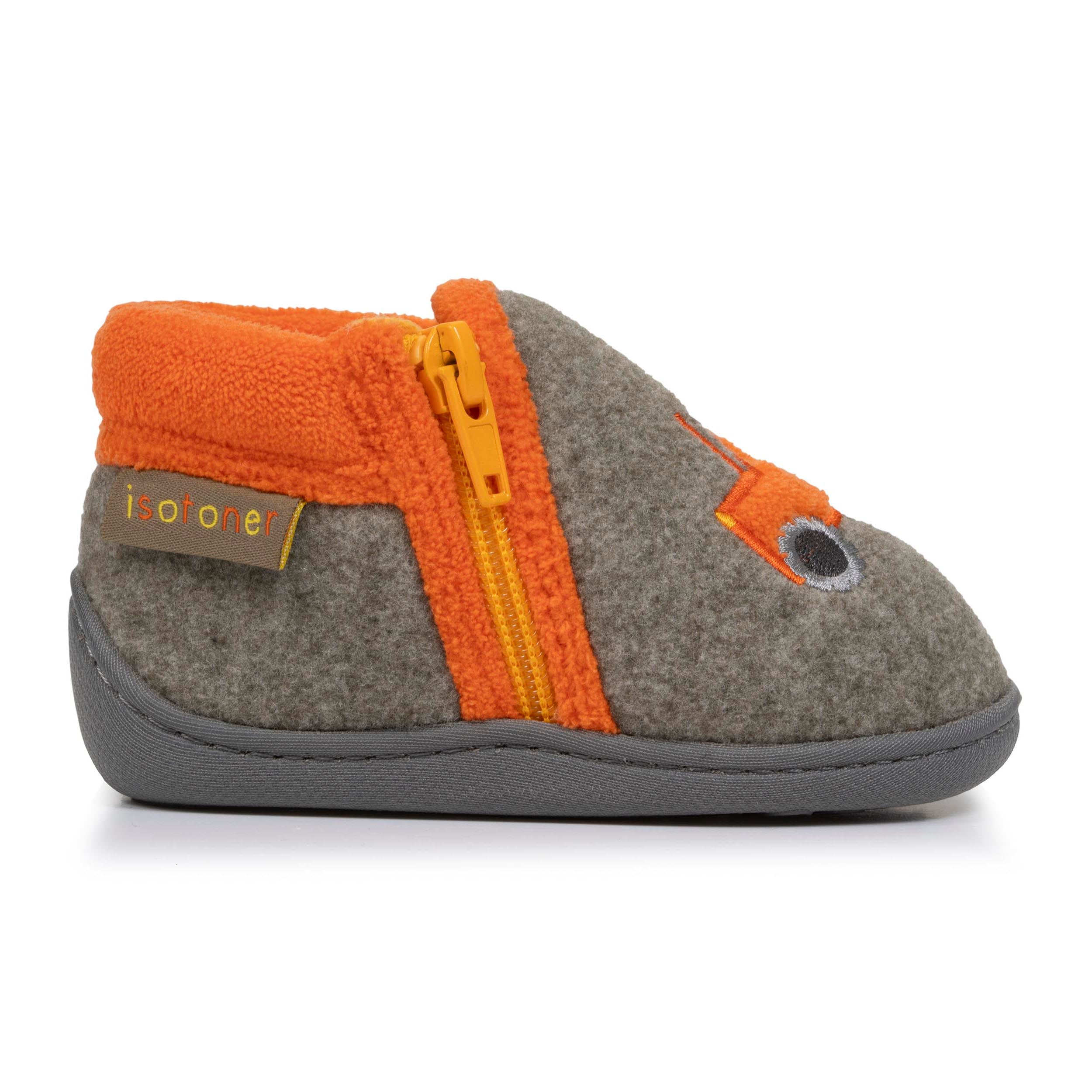 isotoner-chaussons-bottillons-zip-b-b-kaki-chin image 8