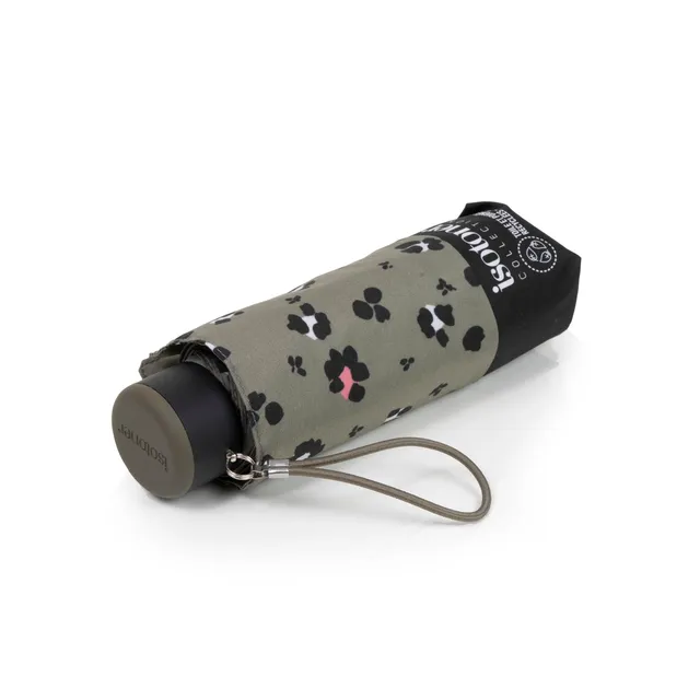 isotoner-parapluie-mini-slim-l-opard-kaki image 1