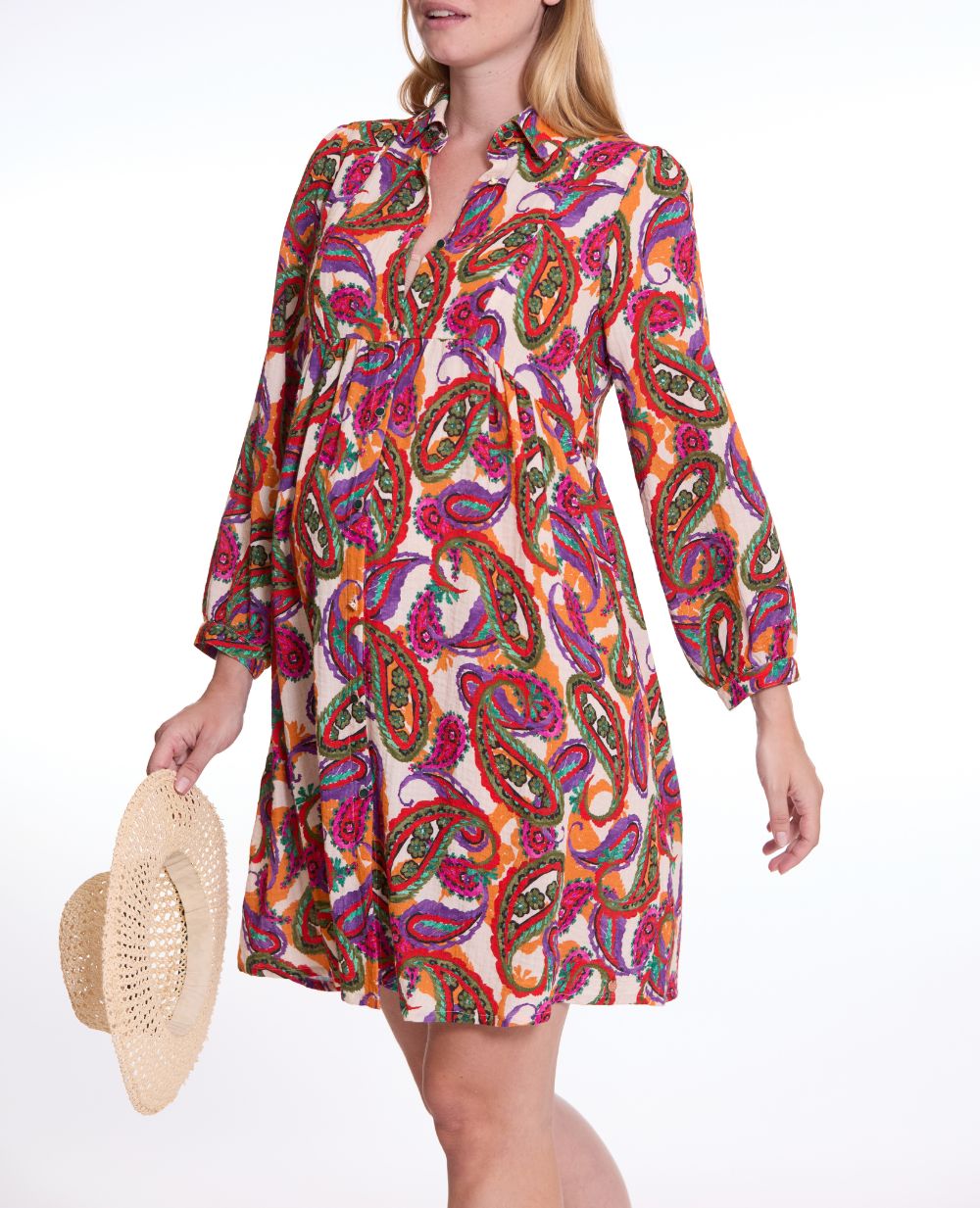 cache-c-ur-robe-chemisier-de-grossesse-et-d-allaitement-soledad-multicolore image 6