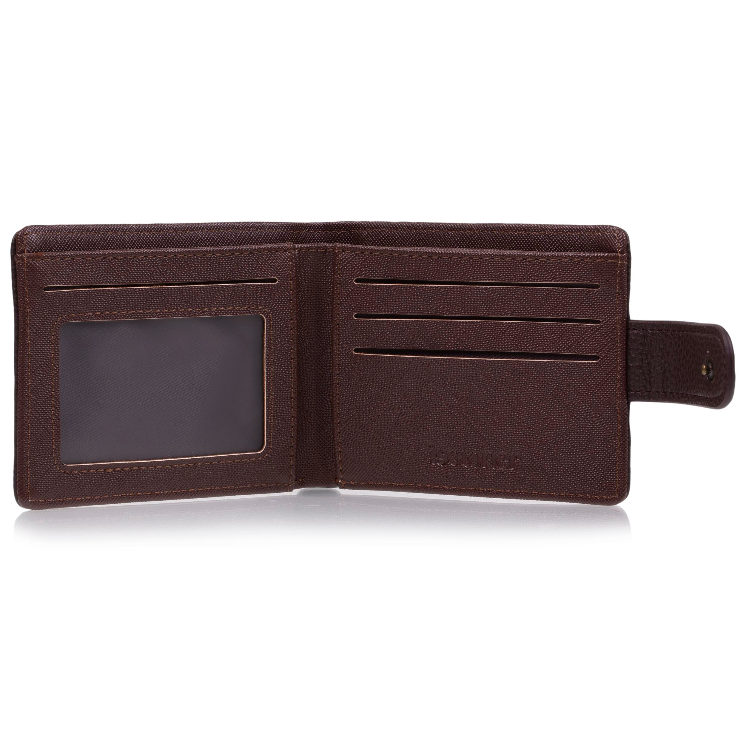 isotoner-portefeuille-rabat-avec-patte-homme-marron image 2