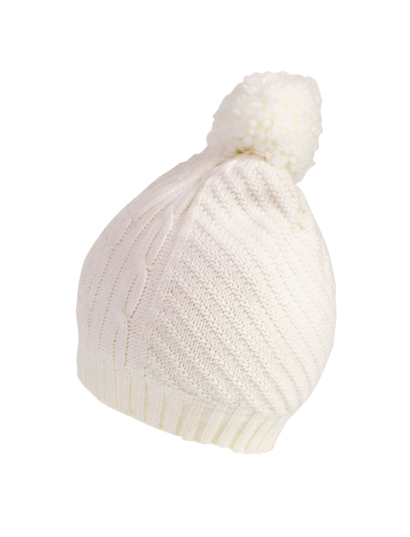 isotoner-bonnet-femme-maille-d-aran-blanc image 6