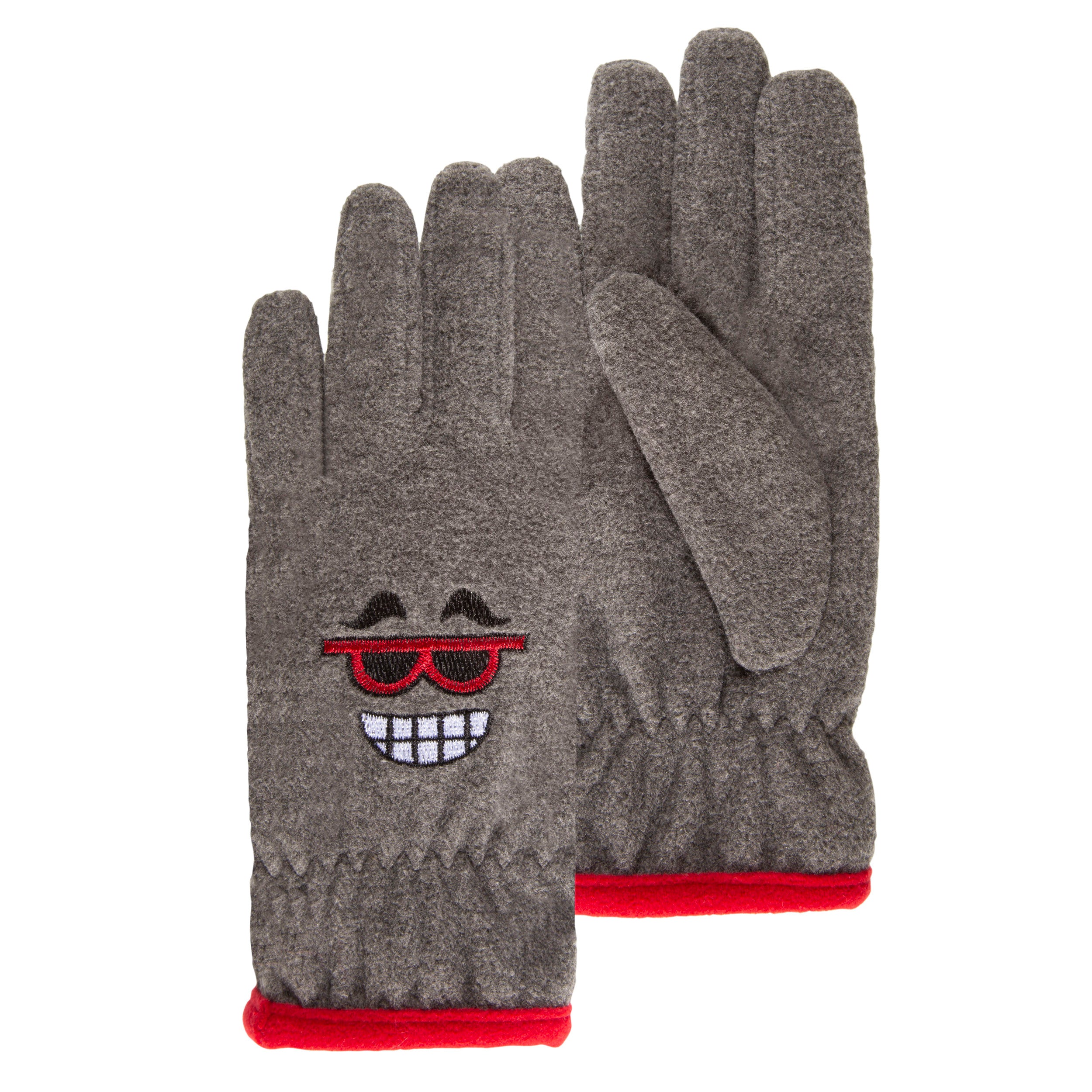 isotoner-gants-enfant-6-8-ans-polaire-gris image 2