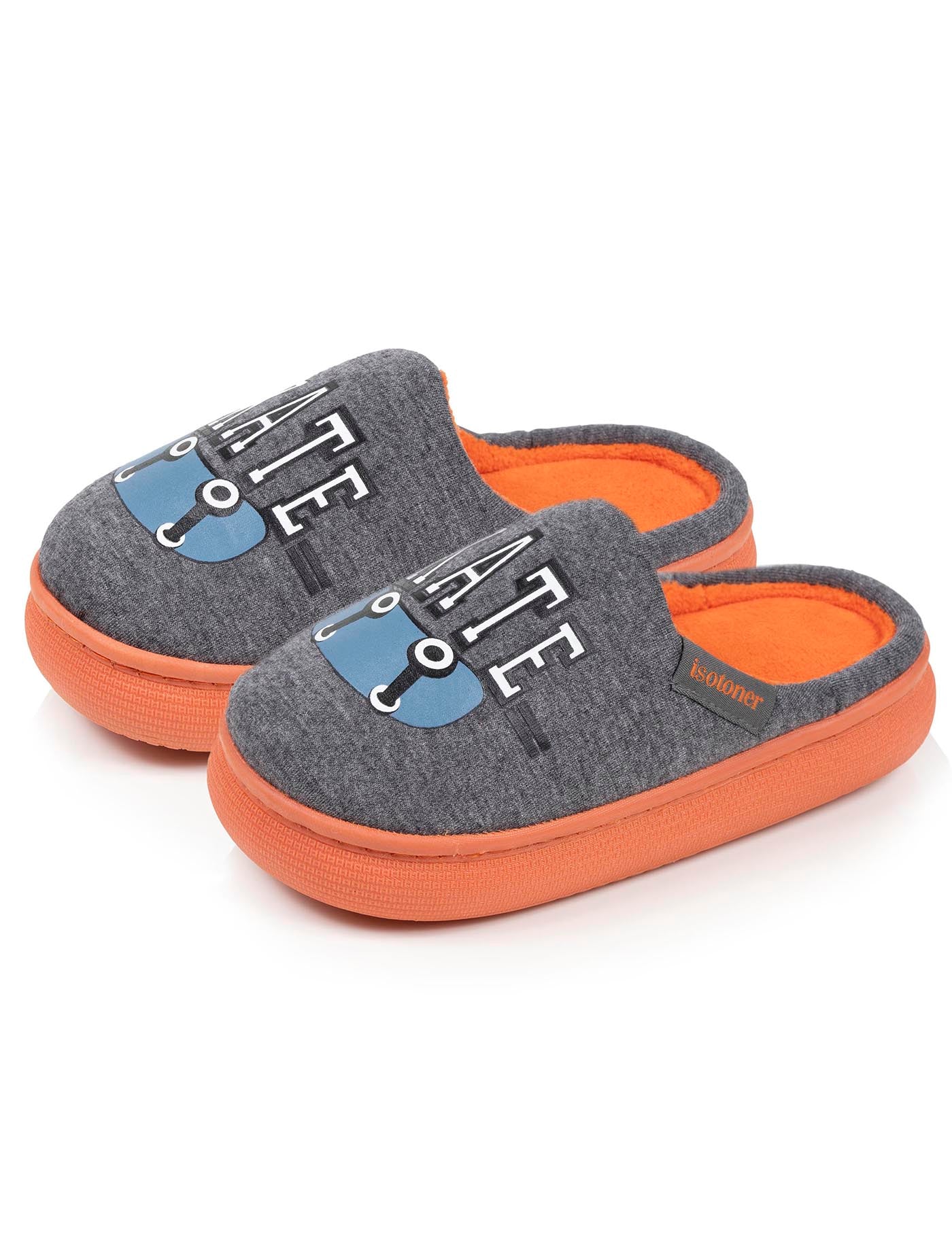 isotoner-chaussons-mules-enfant-bloup-gris-chin image 6