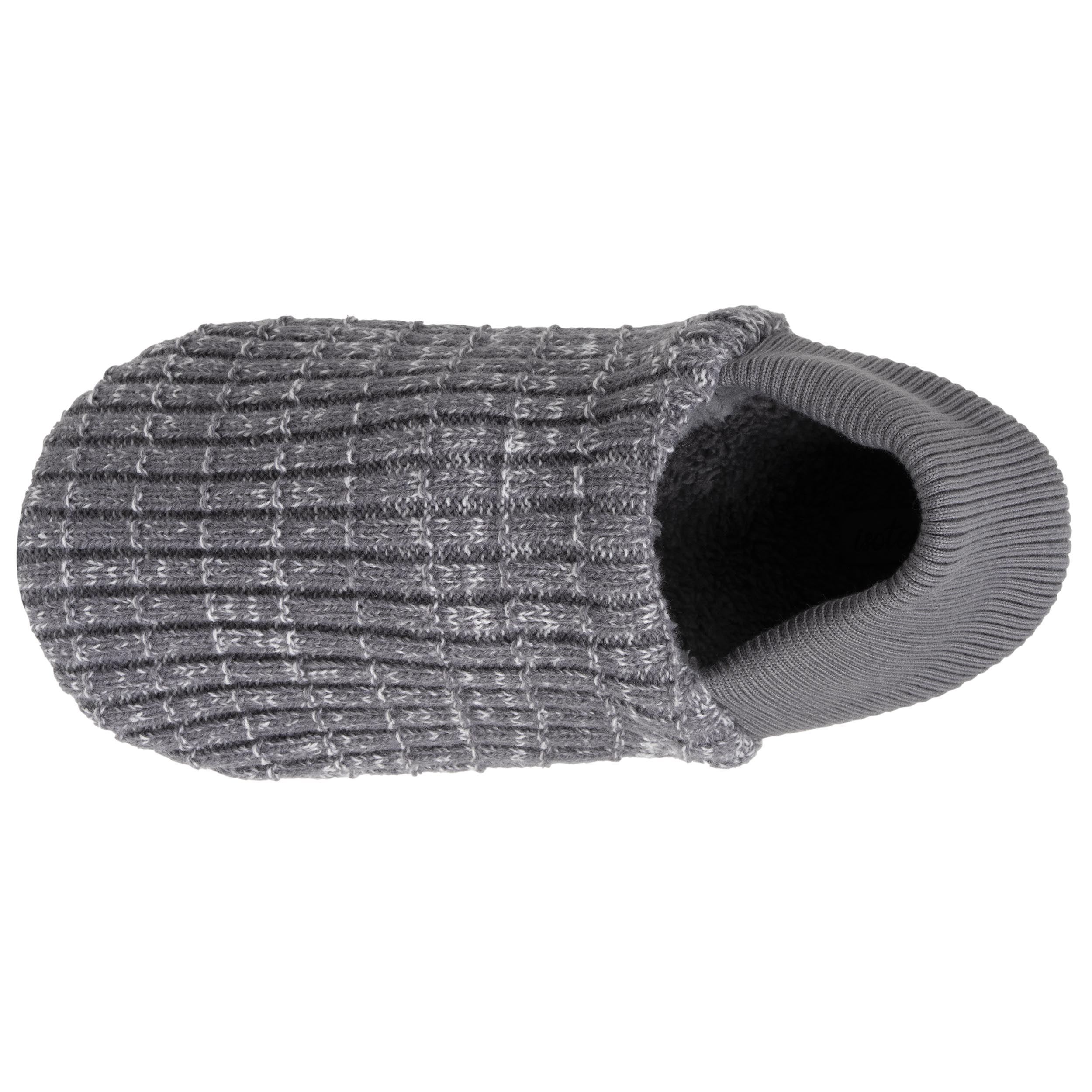 isotoner-chaussettes-slippers-homme-maille-gris-chin image 2