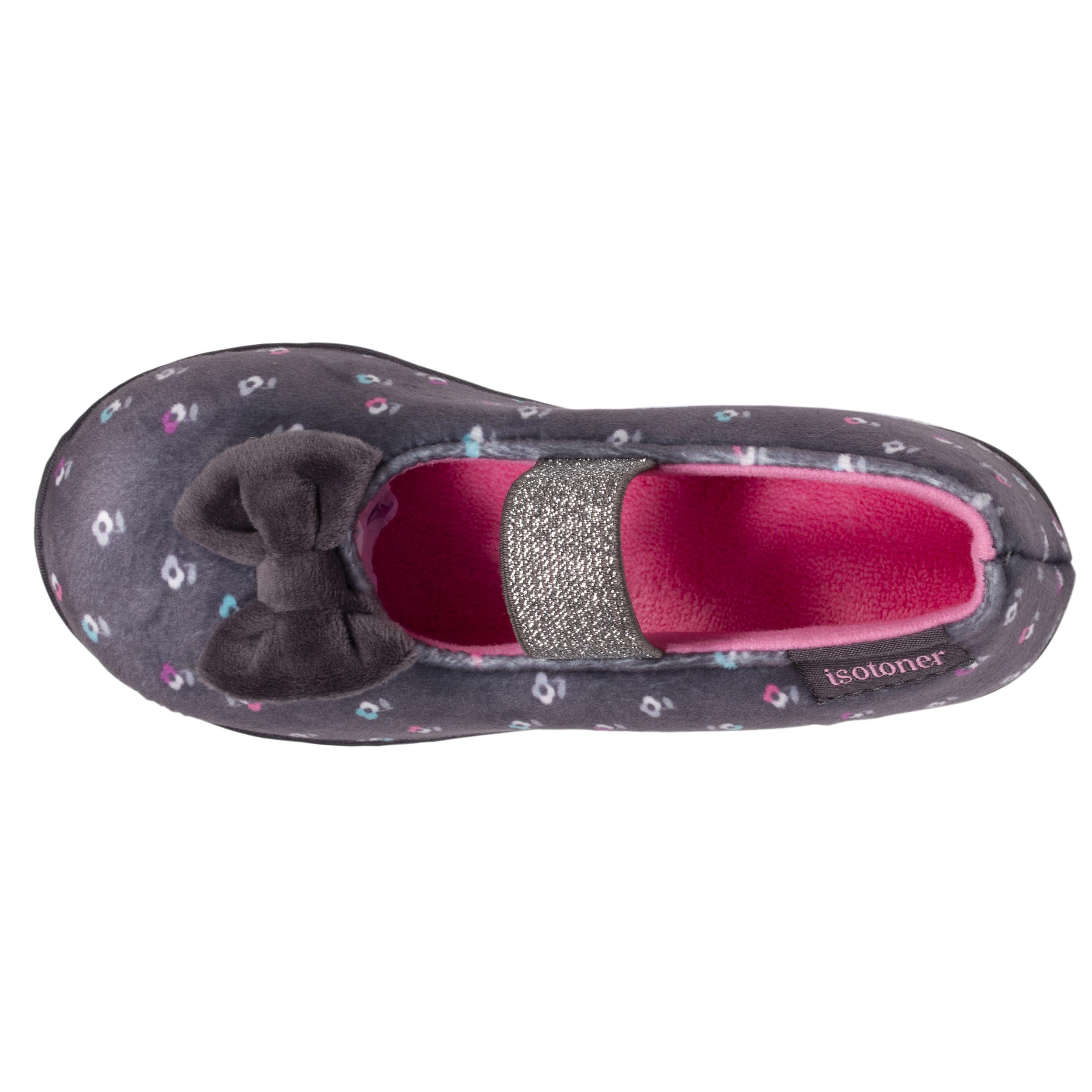 isotoner-chaussons-ballerines-enfant-fleurs-fille image 2