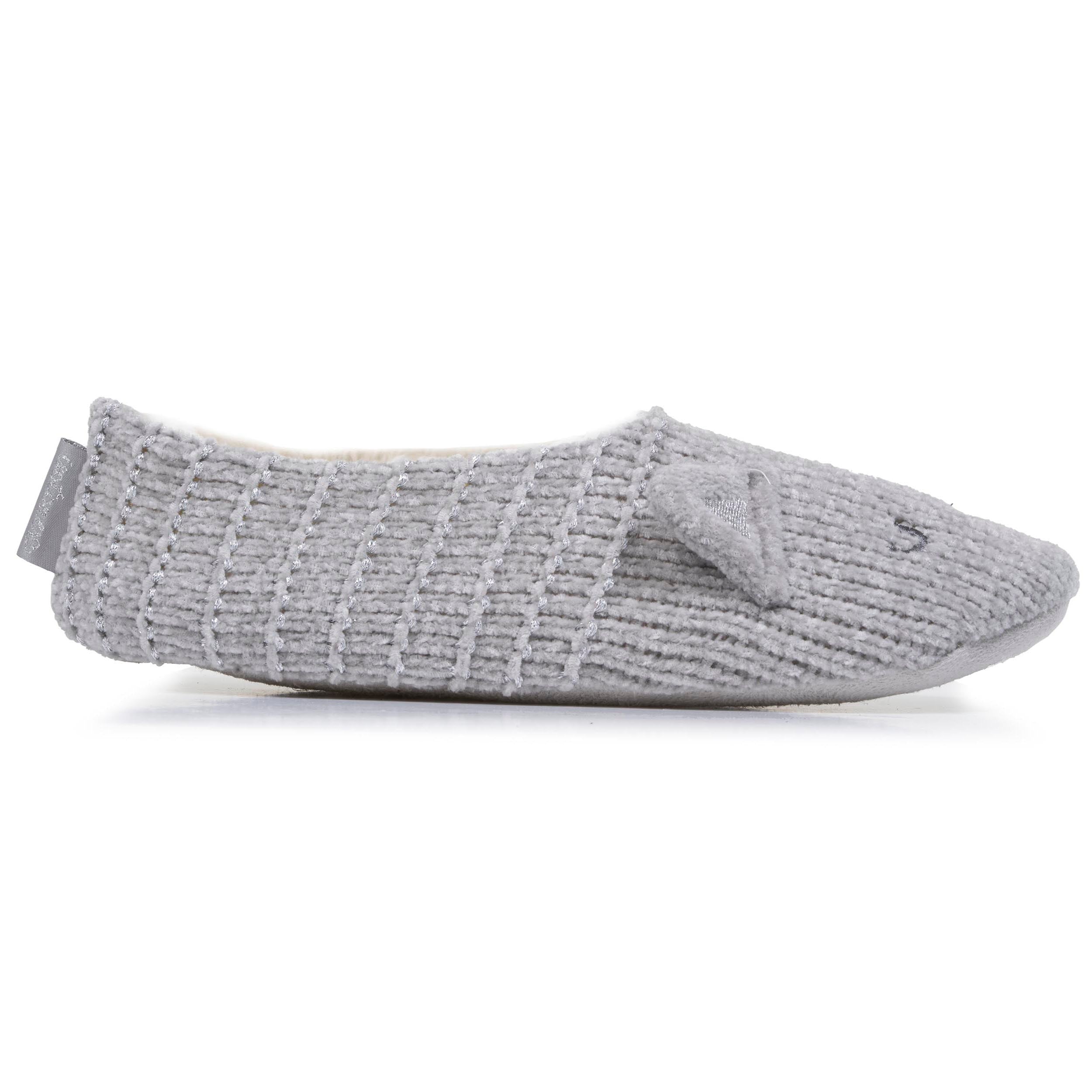 isotoner-chaussettes-chaussons-fourr-es-femme-gris-chat image 8