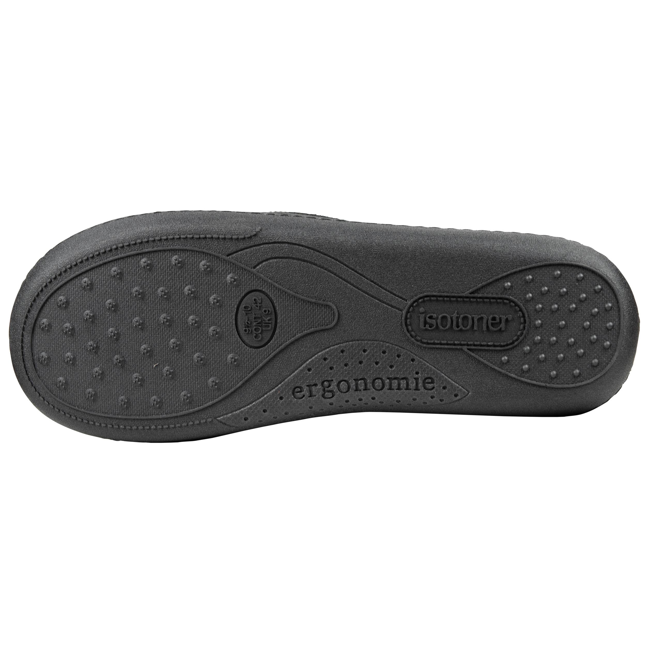 isotoner-chaussons-charentaises-homme-noir-diamant image 4