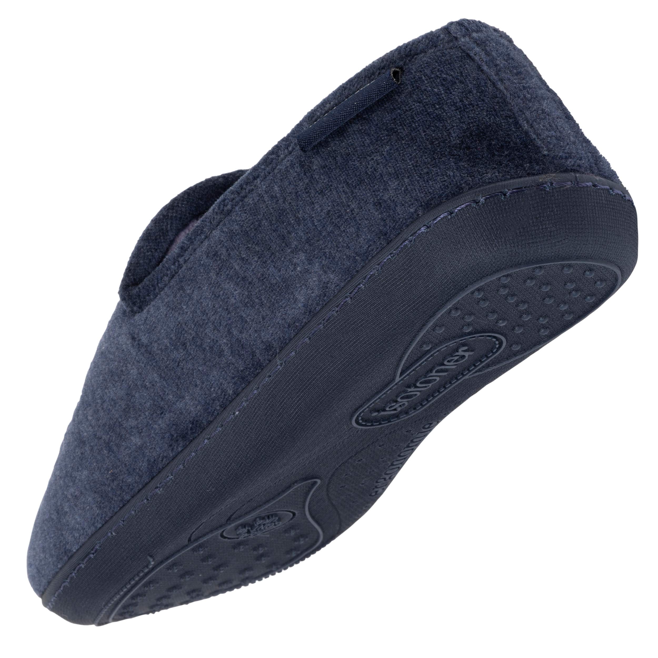 isotoner-chaussons-charentaises-femme-marine-brod-m-moire-de-forme image 5