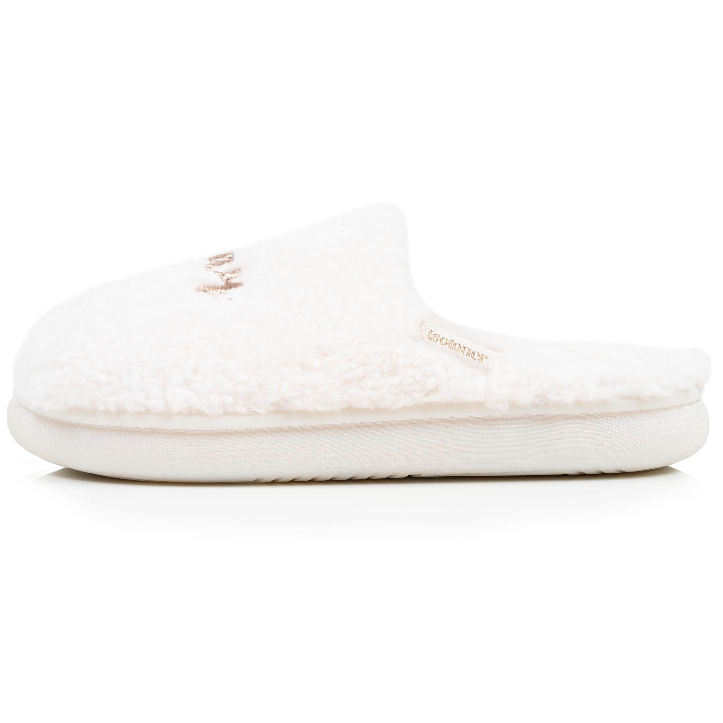 isotoner-chaussons-mules-femme-bloup-ivoire image 4