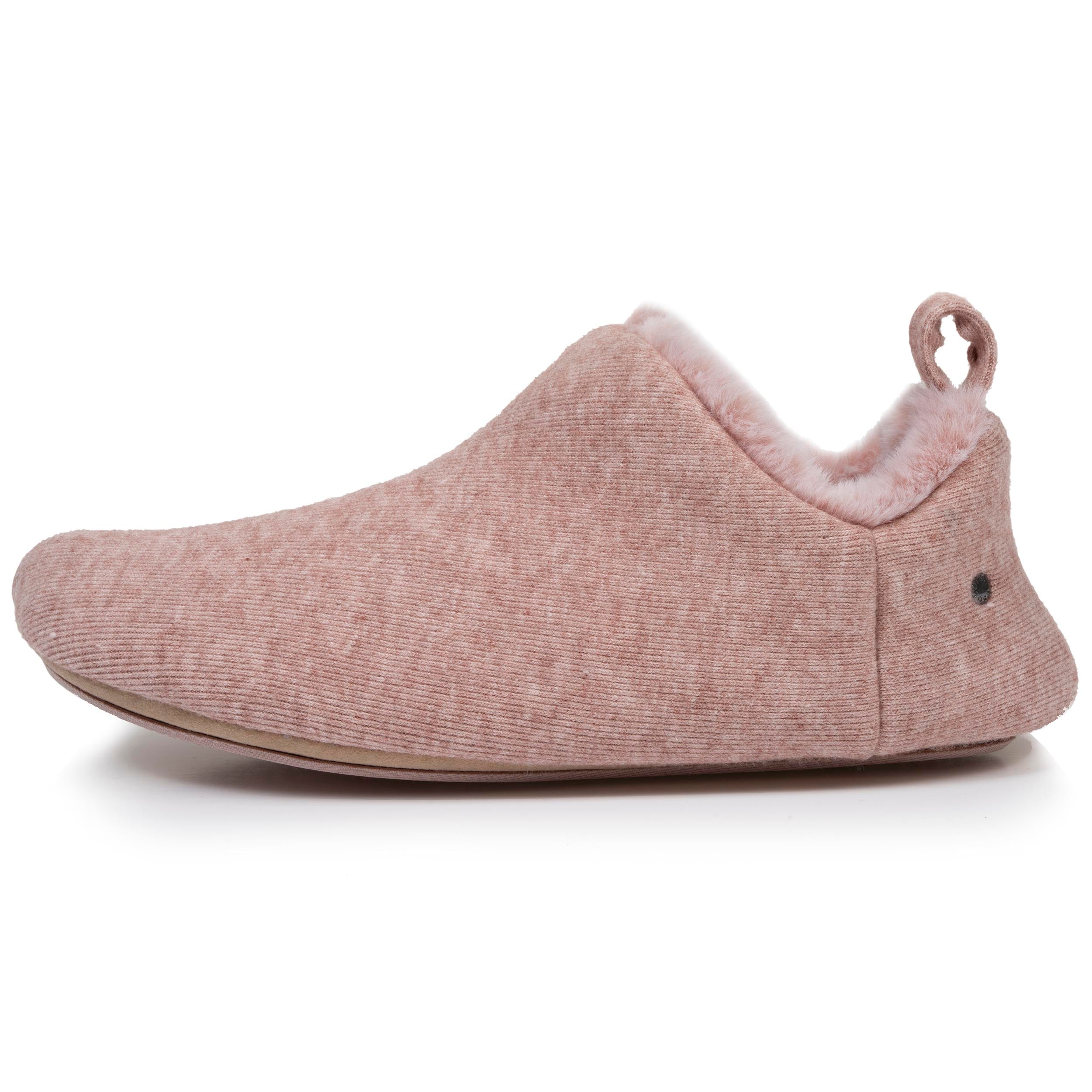 isotoner-chaussons-bottillons-bas-femme-rose-chin image 4