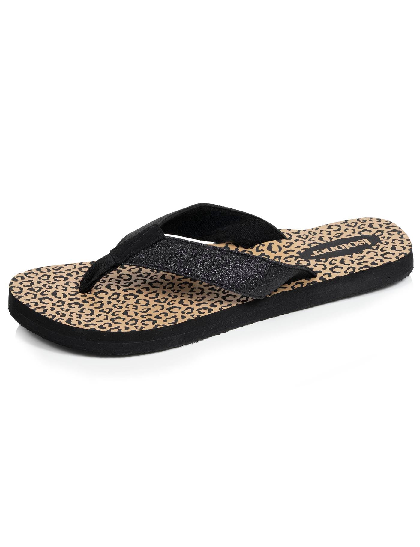 isotoner-tongs-femme-everywear-l-opard-noir image 6