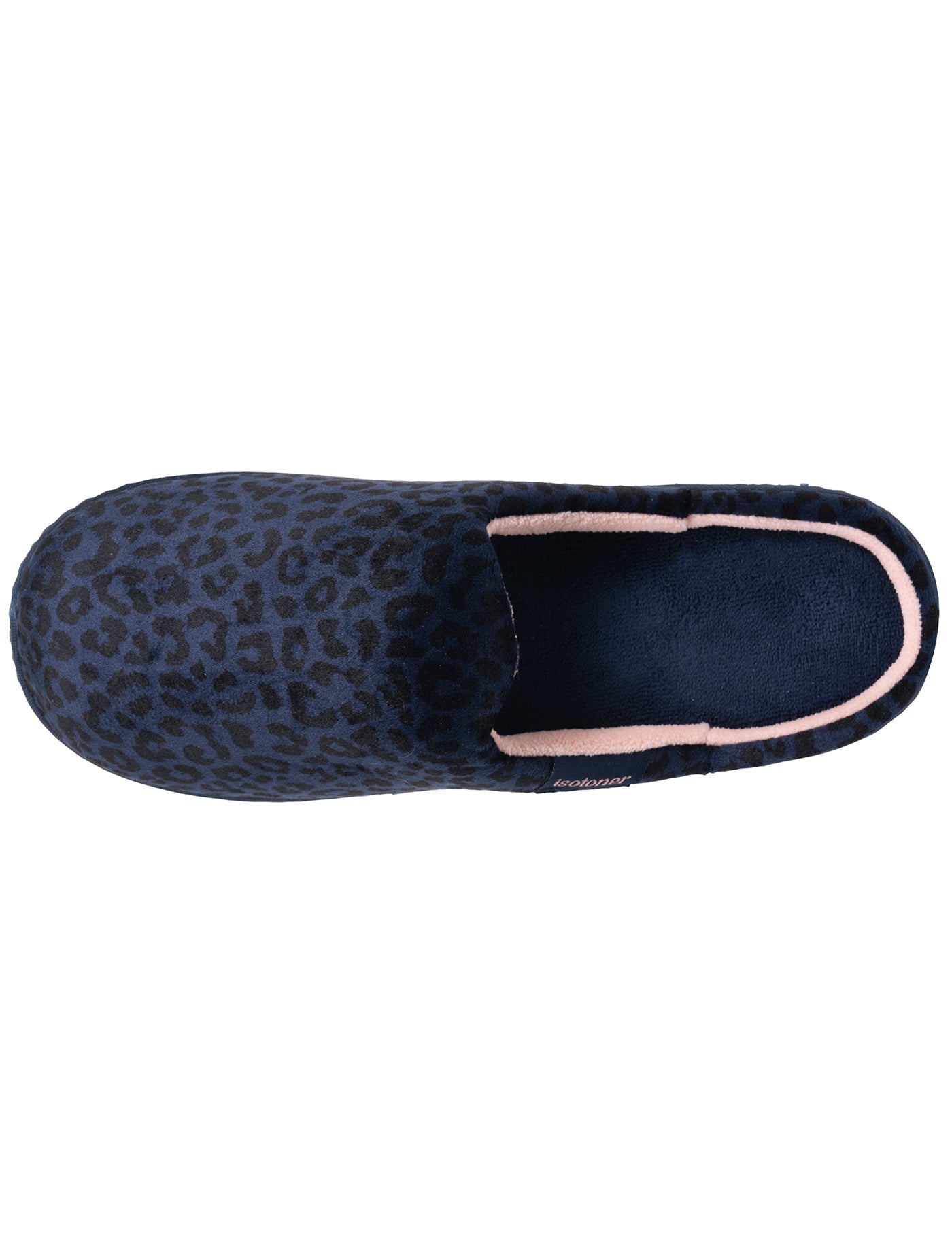 isotoner-chaussons-mules-femme-l-opard-marine image 7