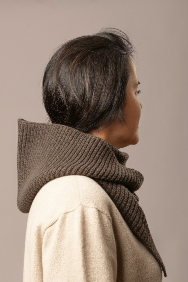 pipolaki-cagoule-charpe-pietra-100-laine-d-alpaga image 1