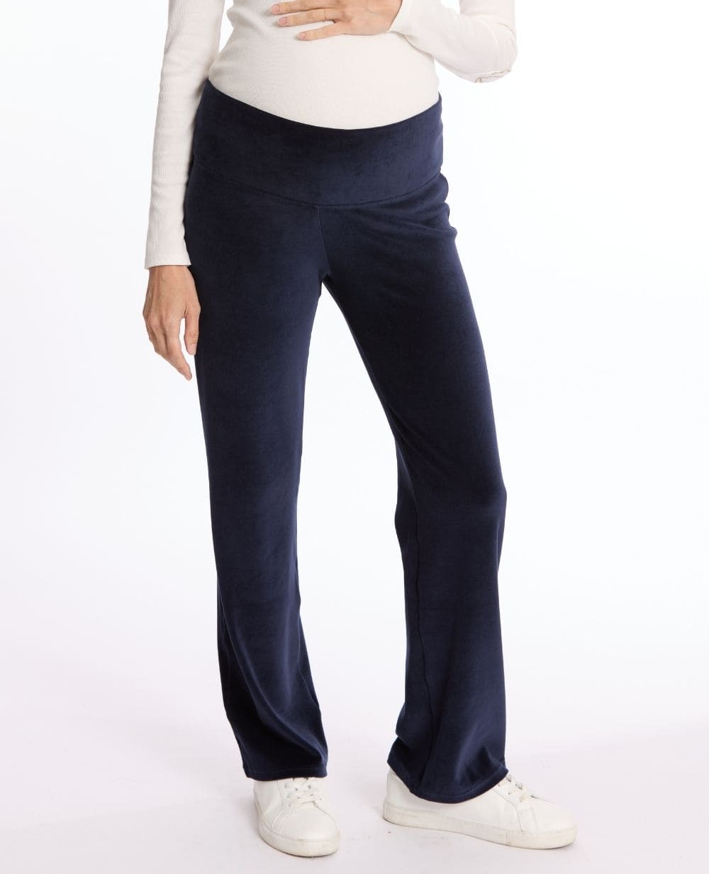 cache-c-ur-enzo-pantalon-de-maternit-velours-marine image 1