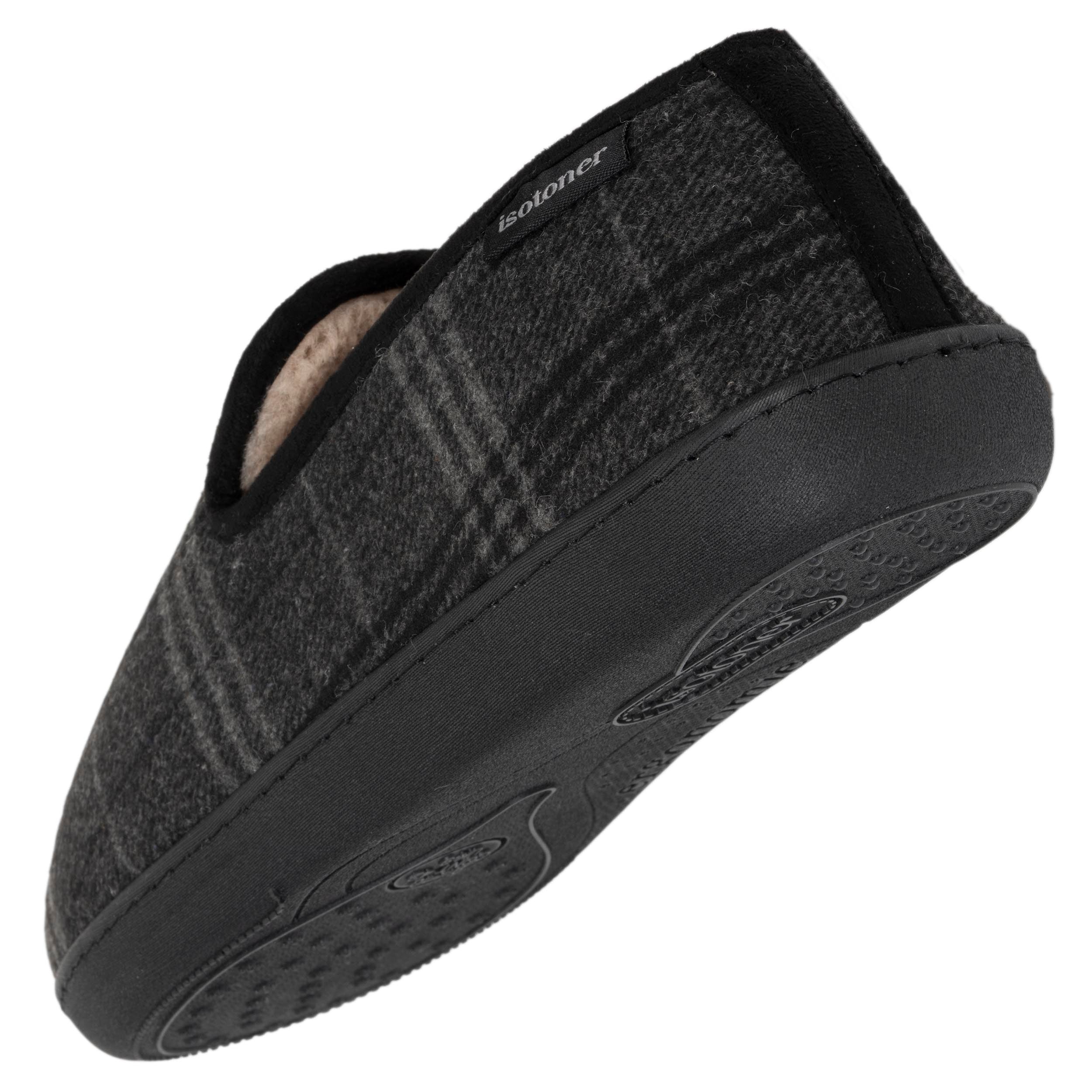 isotoner-chaussons-charentaises-homme-tartan-gris image 5